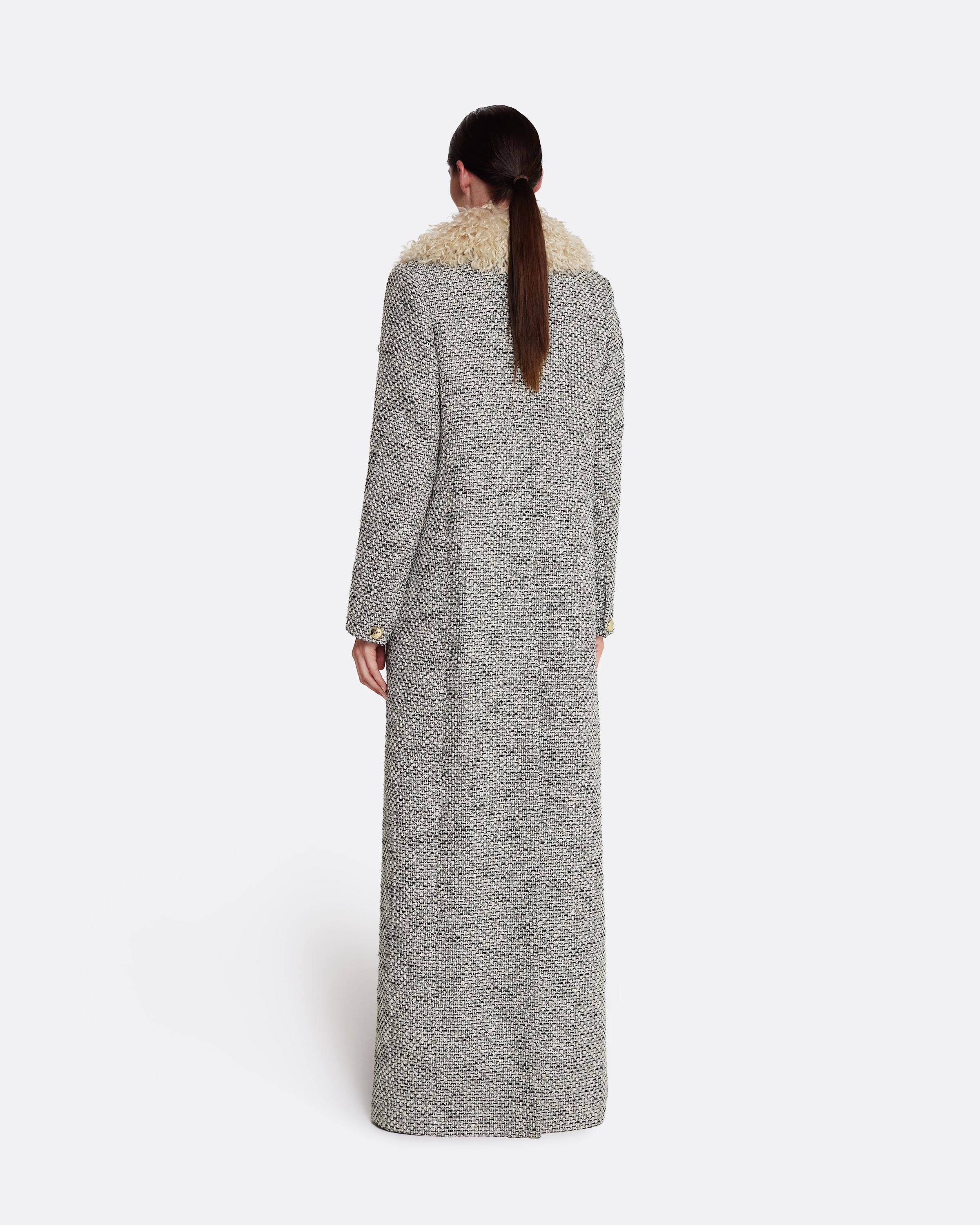 Leonora Jacket in Stone on Greyscale - Image 11