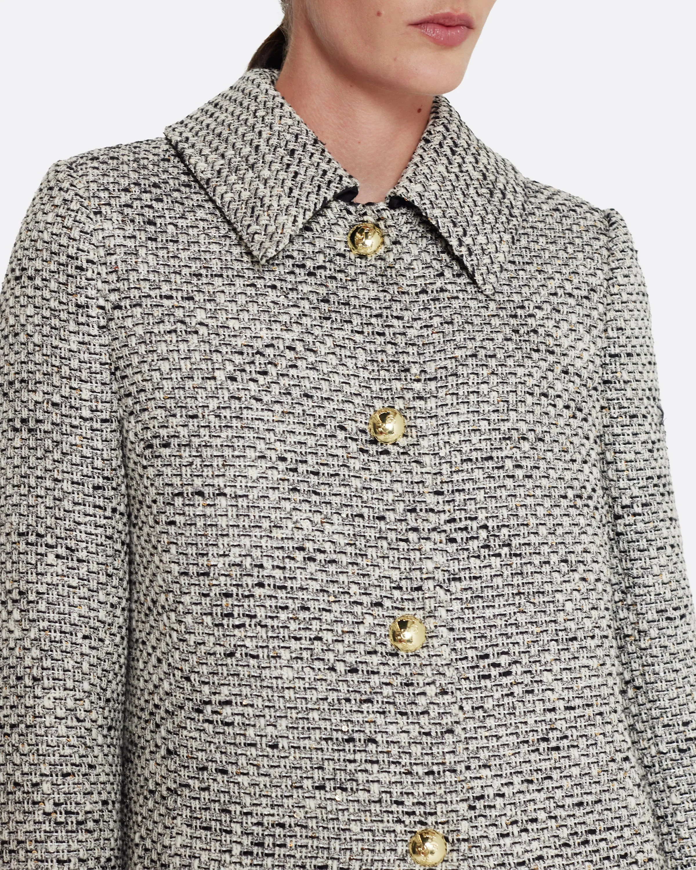 Leonora Jacket in Stone on Greyscale - Image 15