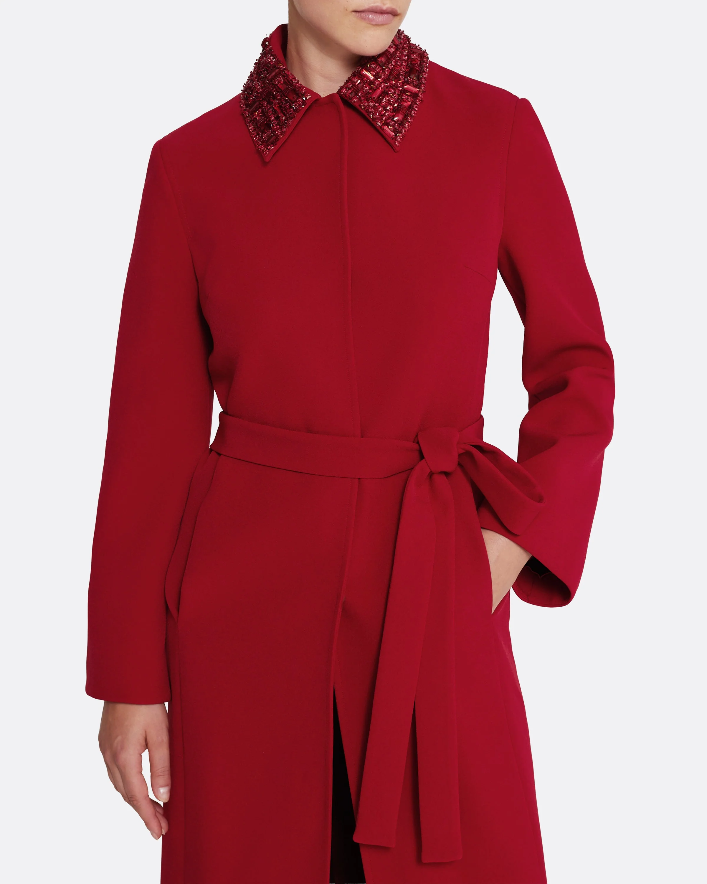 Lillita Jacket in Azalea Red with Multi-reds - Image 3