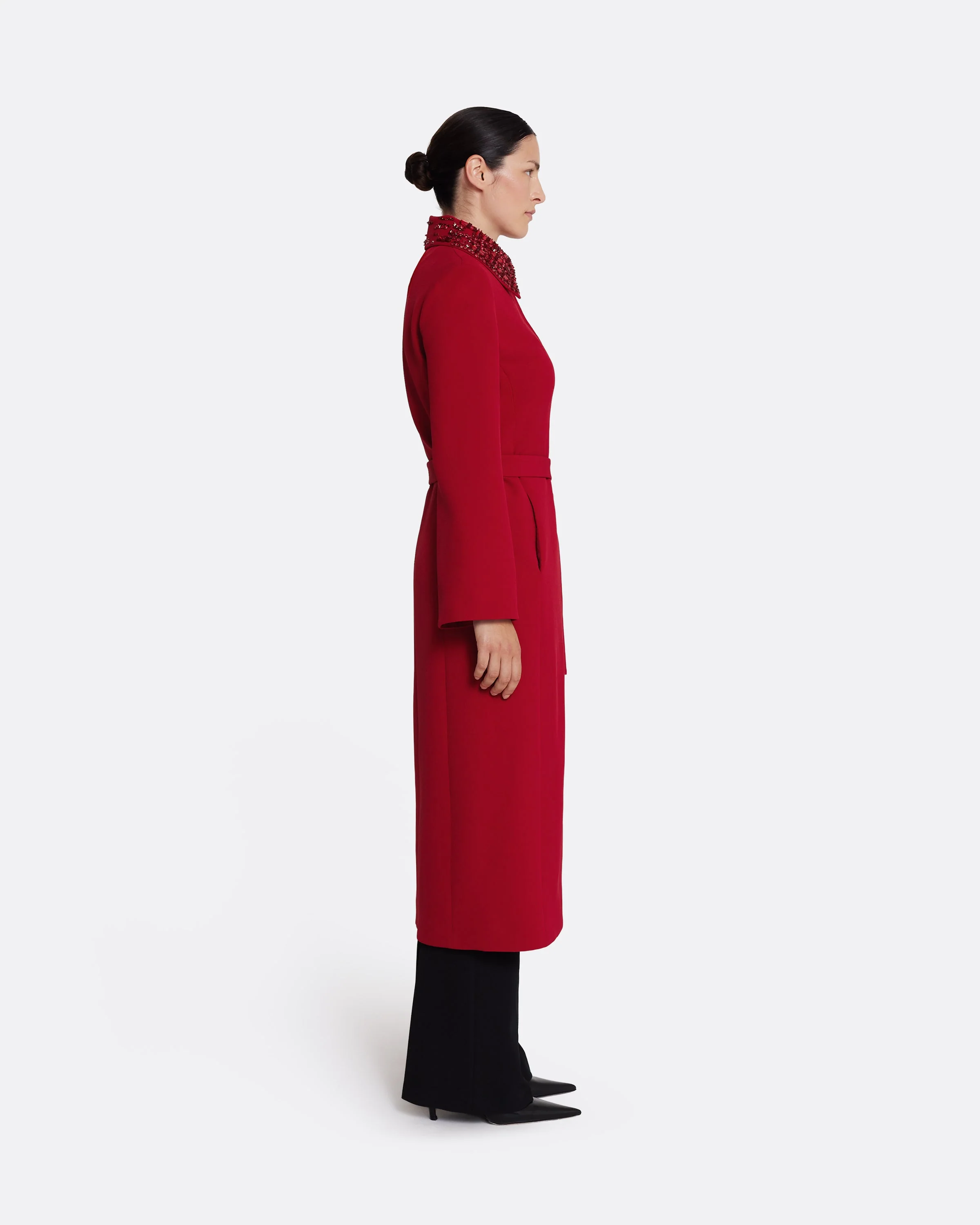 Lillita Jacket in Azalea Red with Multi-reds - Image 4