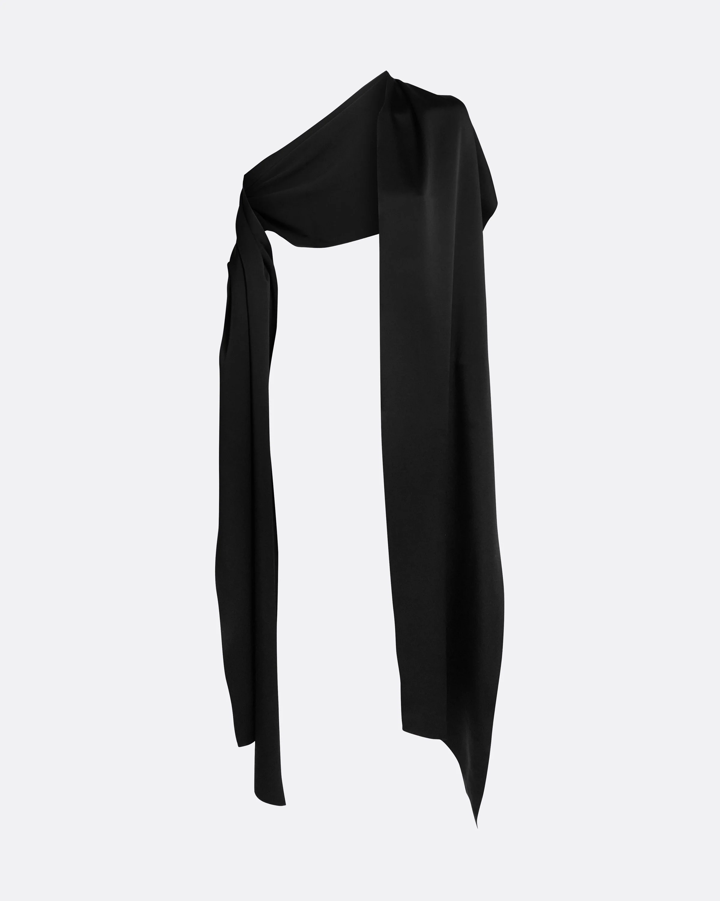 Long Shawl Scarf in Black - Image 5