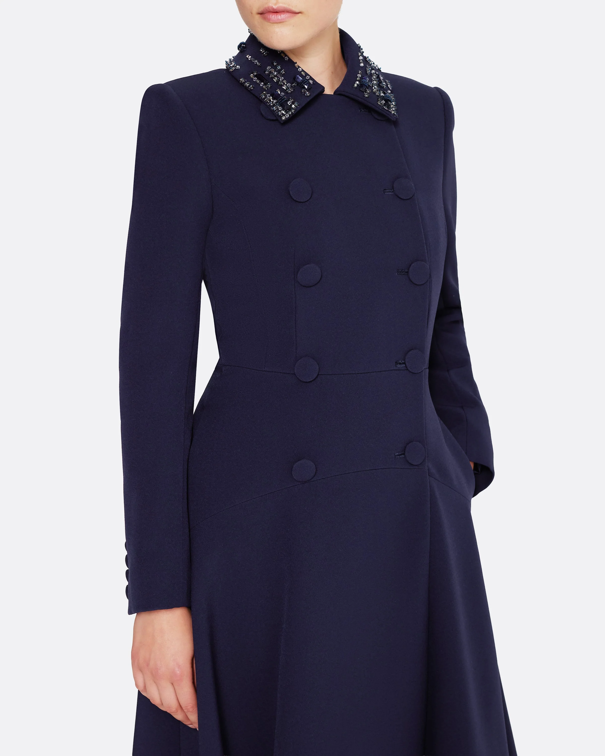 Lucilla Jacket in Azurite with Multi-blues - Image 3