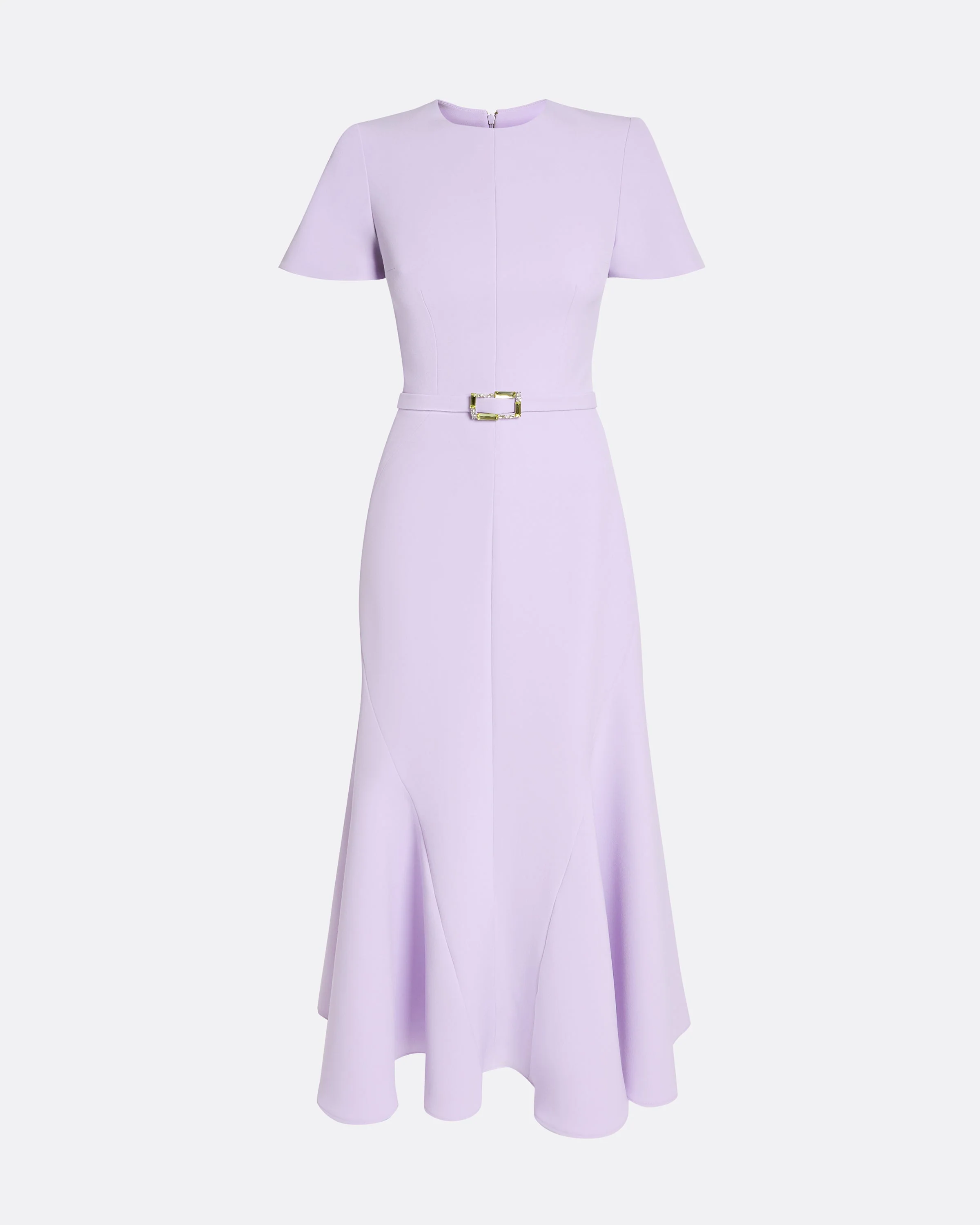 Luisa Midi Dress in Verbena with Gold - Image 5