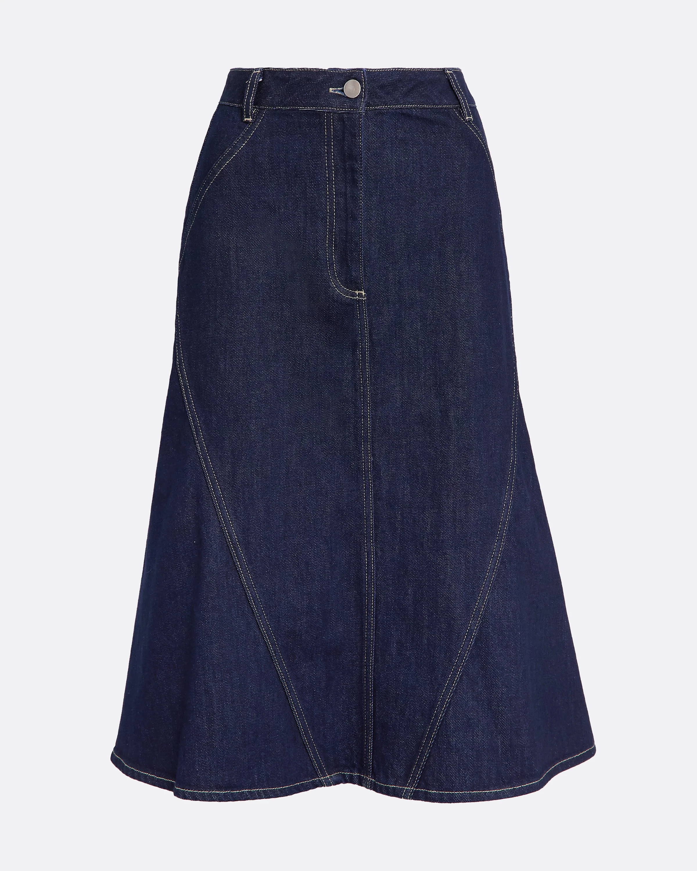 Luisella Denim Skirt in Dark Wash - Image 10