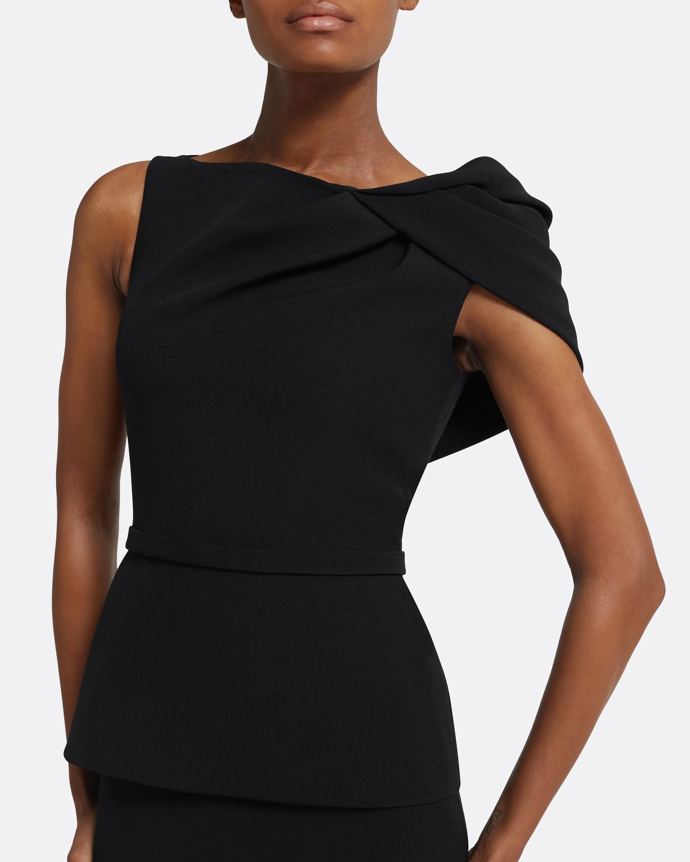 Mabila Black Midi Dress - Image 3