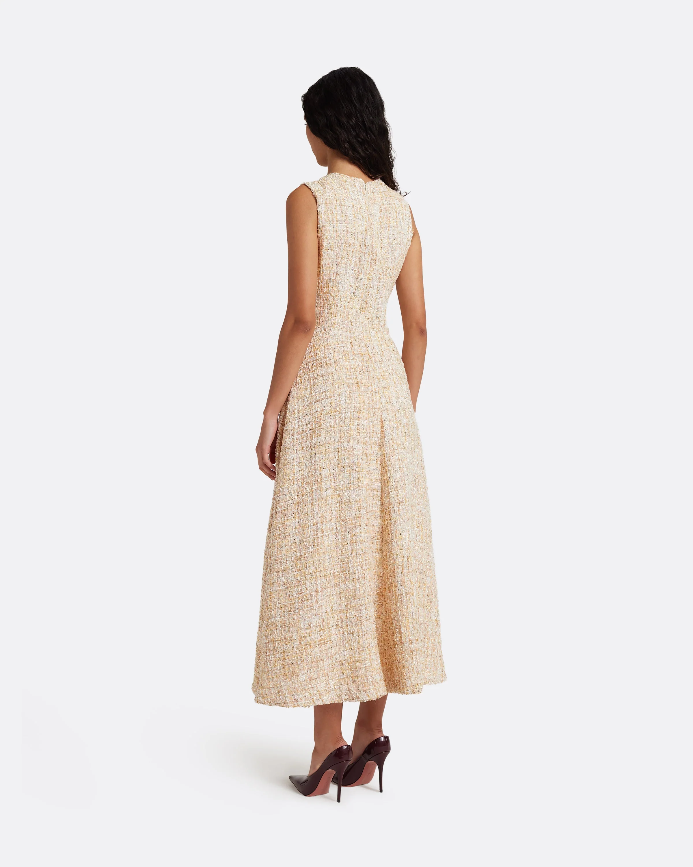 Maisie Midi Dress in Tweed - Image 2
