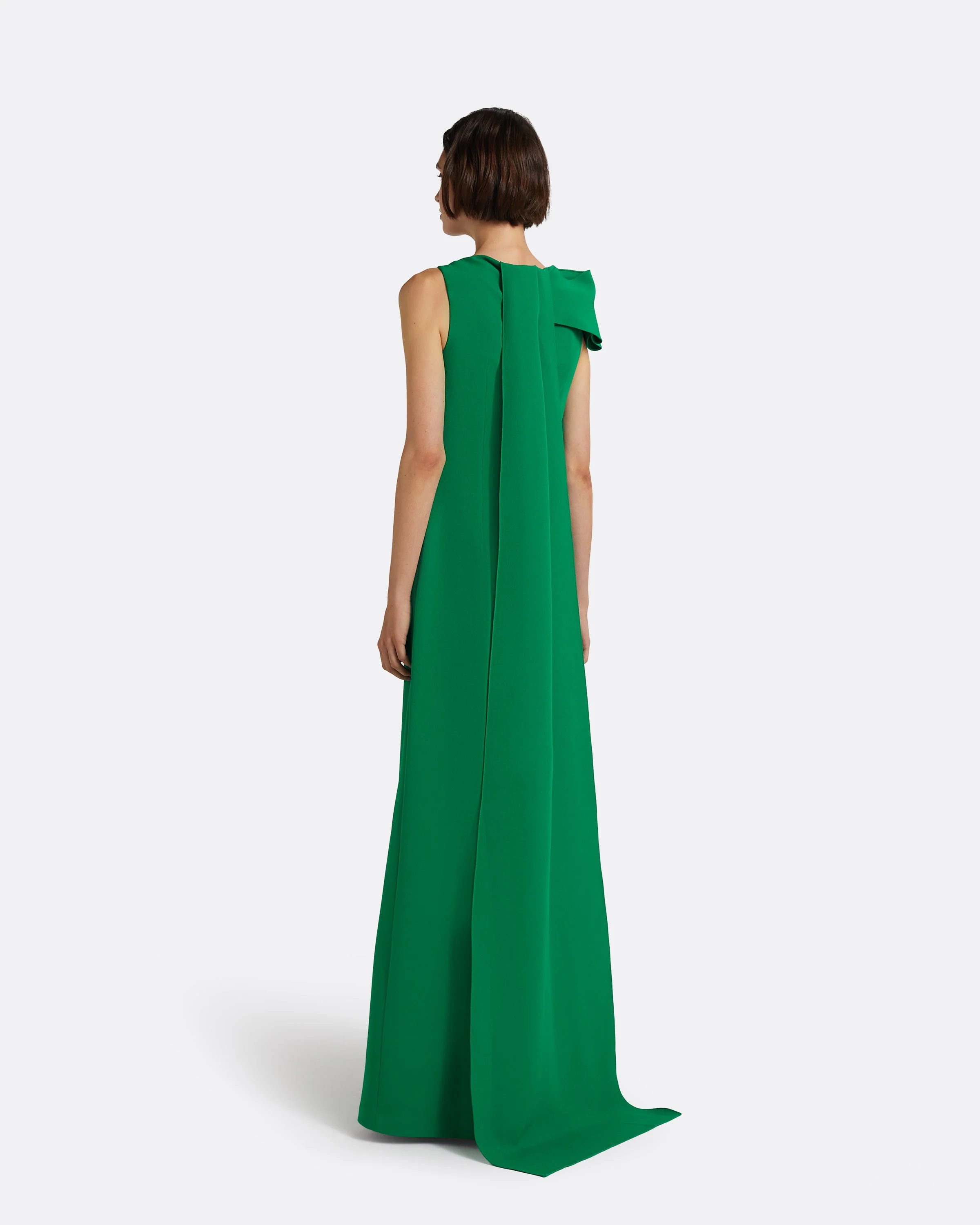 Mallory Long Dress in Jewel Green - Image 14