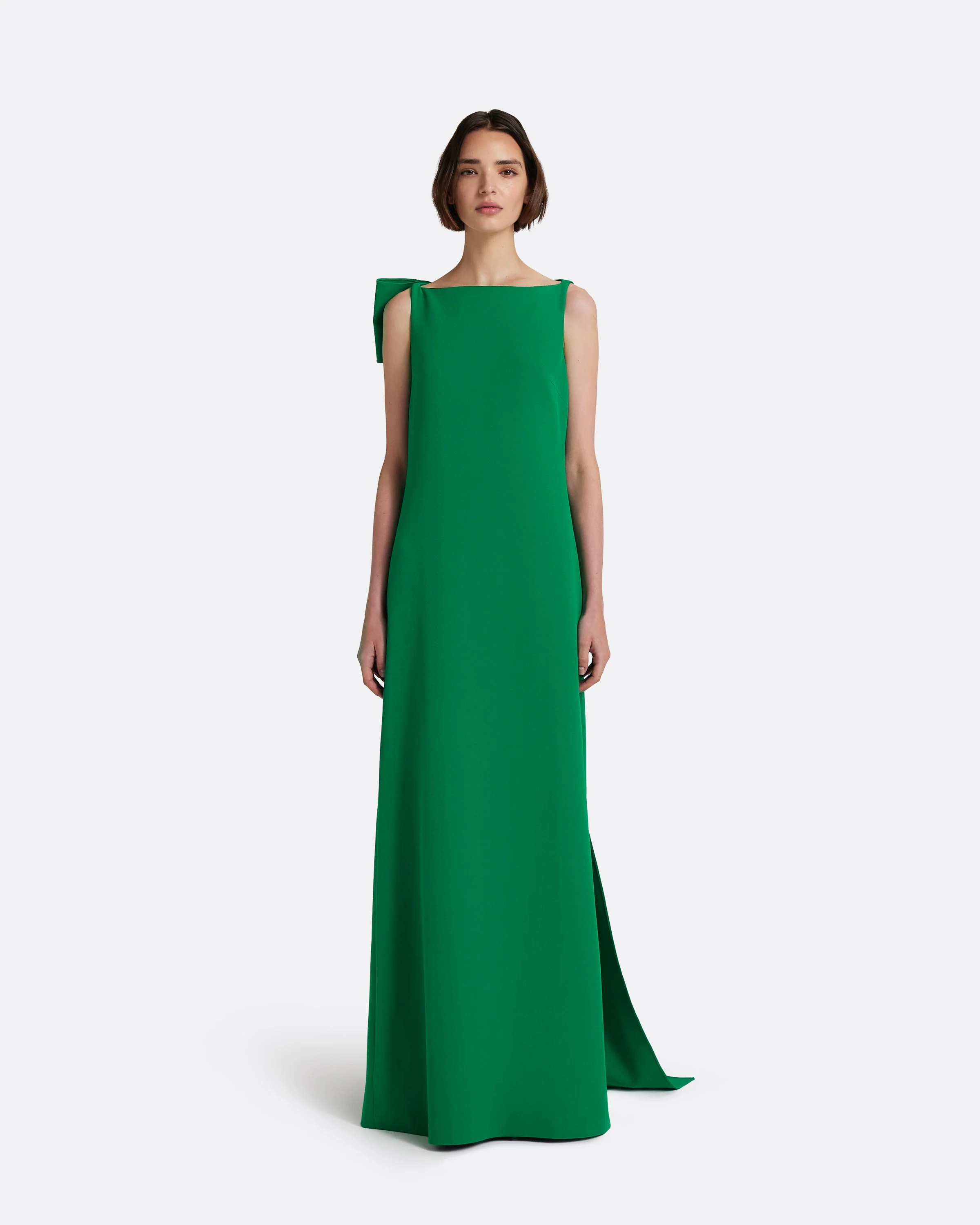 Mallory Long Dress in Jewel Green - Image 7