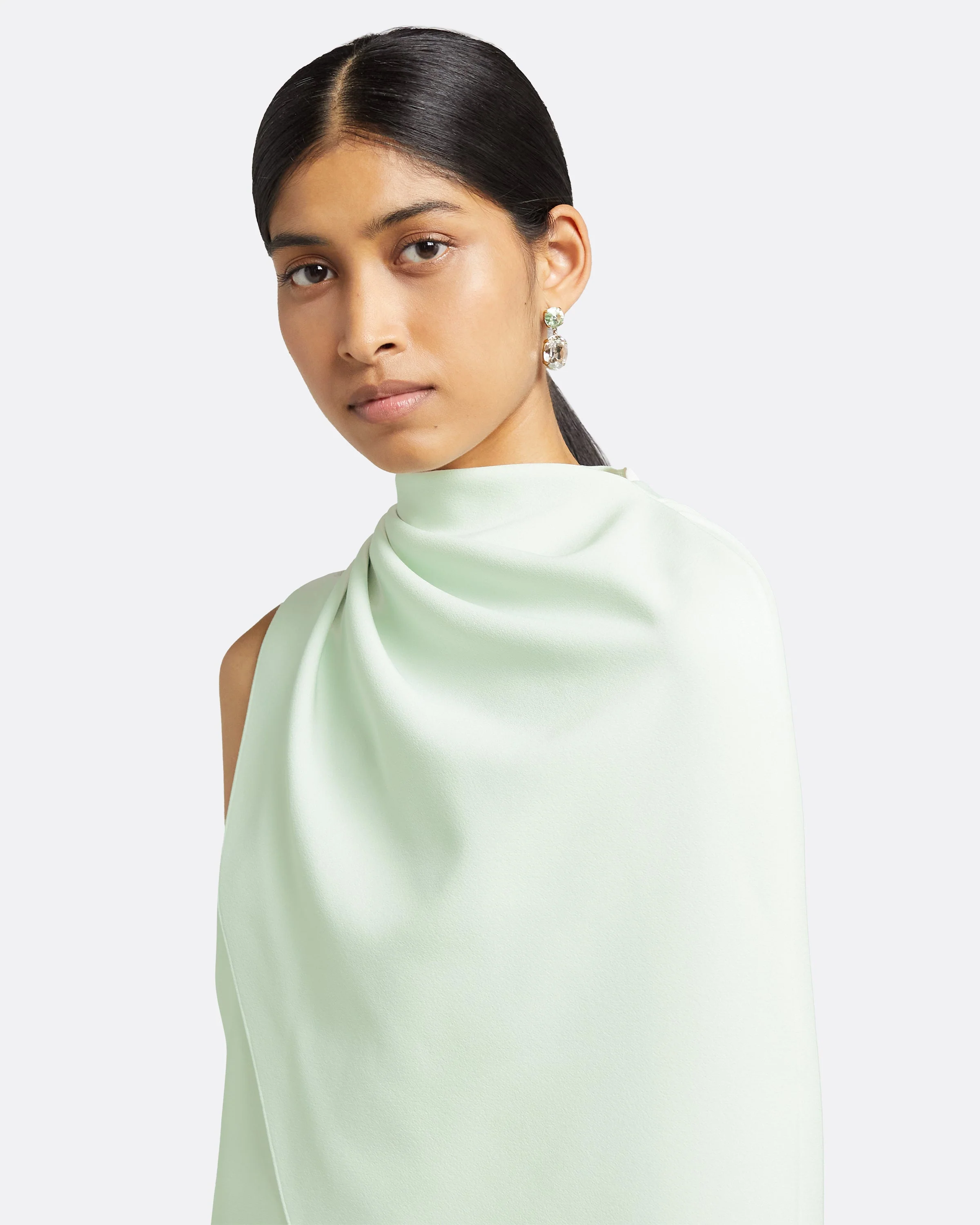 Margareta Spearmint Short Dress - Image 13
