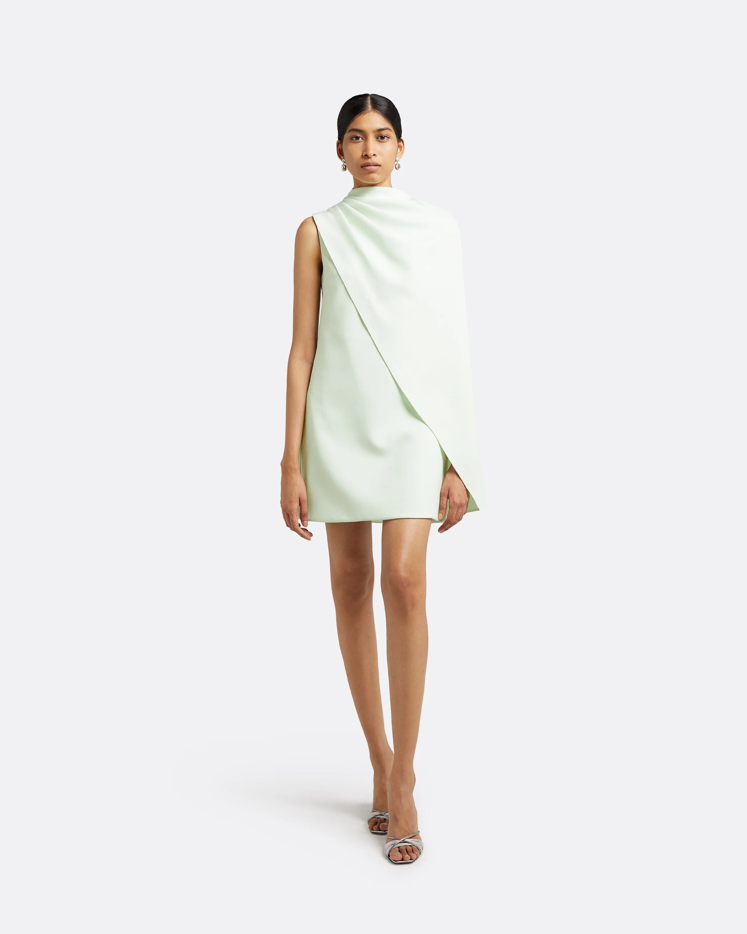 Margareta Spearmint Short Dress - Image 6