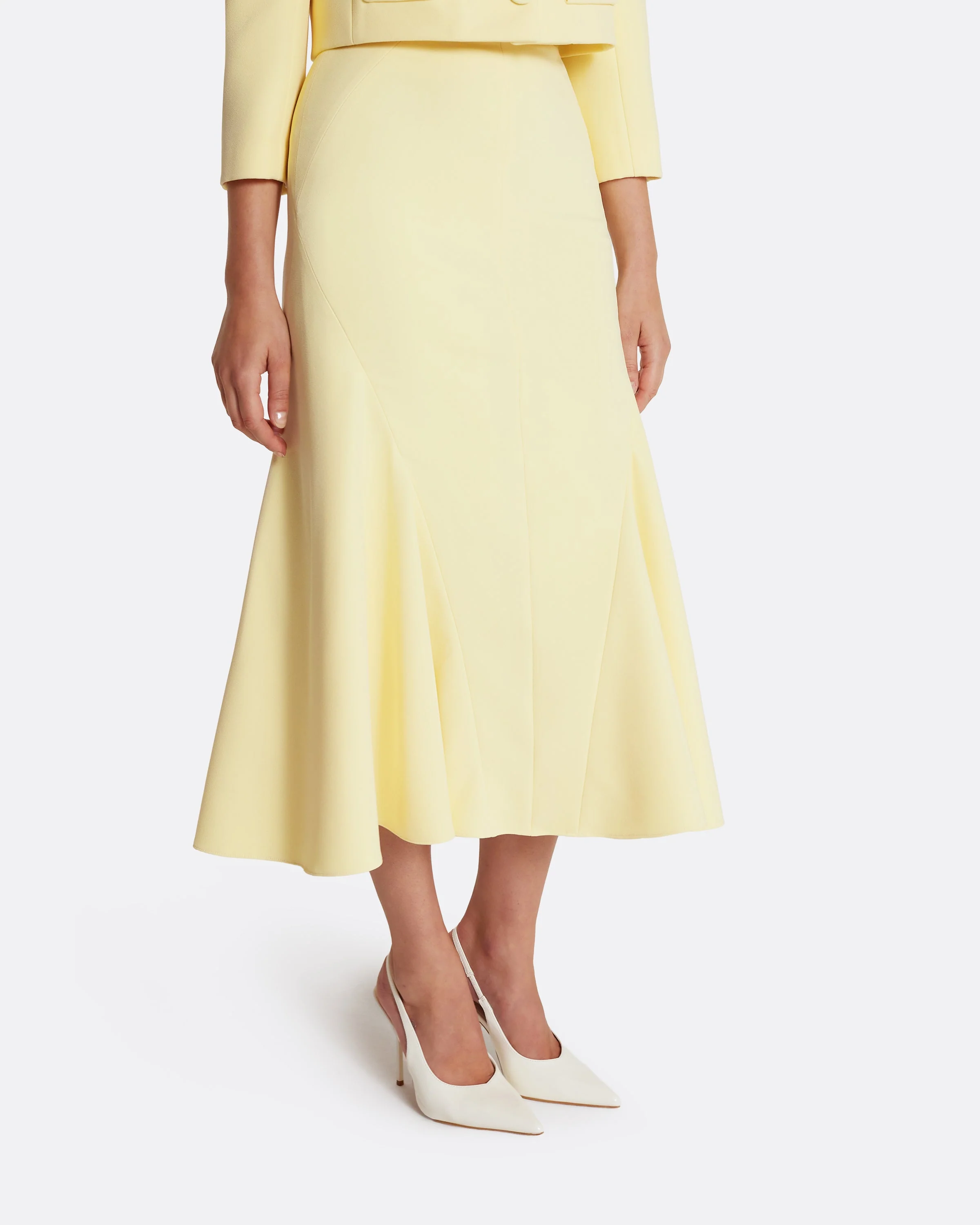 Marialuisa Skirt in Pale Yellow - Image 8
