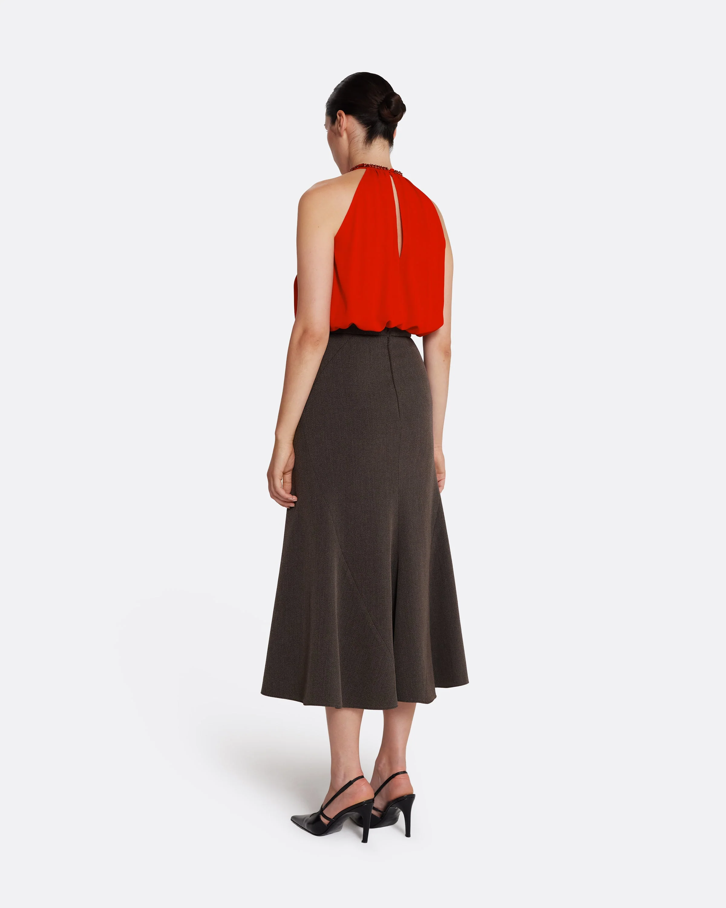 Marialuisa Skirt in Soft Brown - Image 10