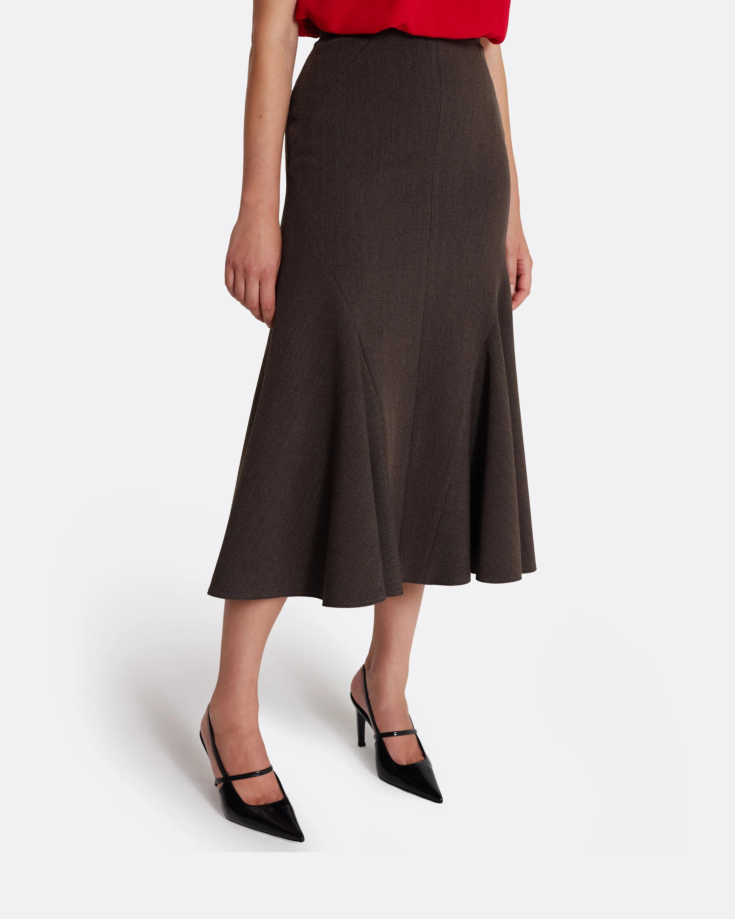 Marialuisa Skirt in Soft Brown - Image 11