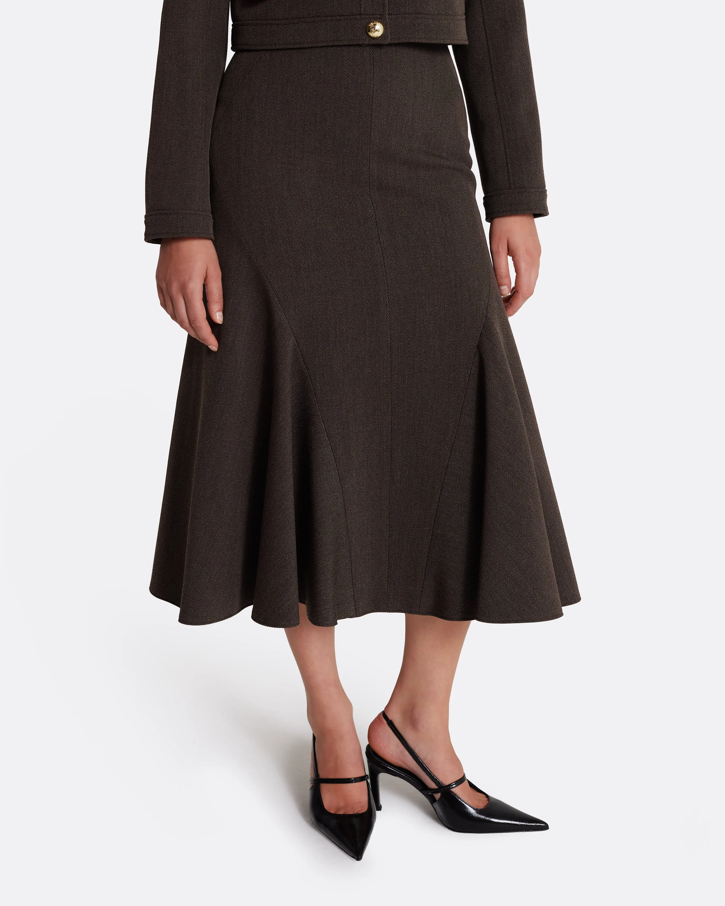Marialuisa Skirt in Soft Brown - Image 15