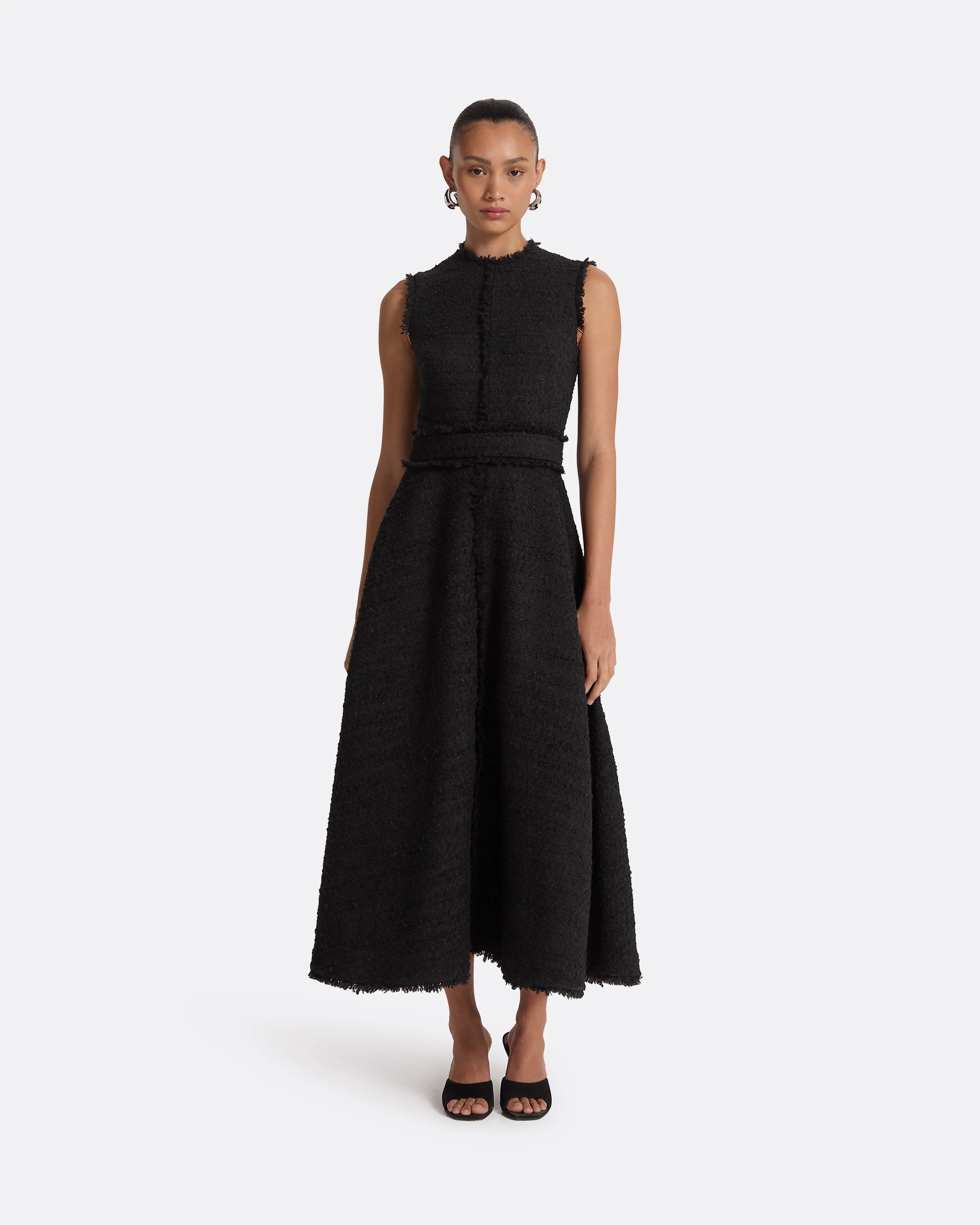 Mary Black Midi Dress - Image 6