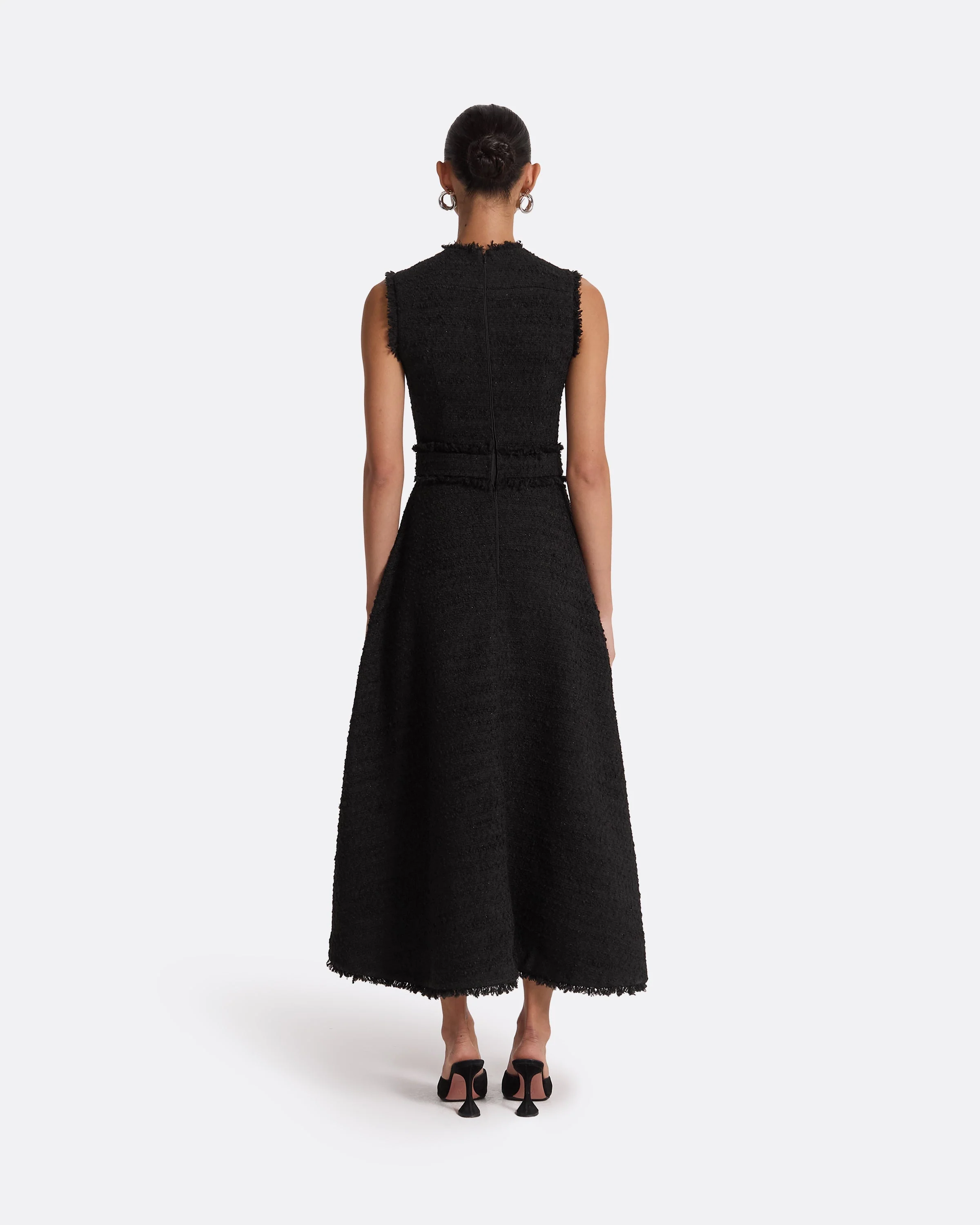 Mary Black Midi Dress - Image 7