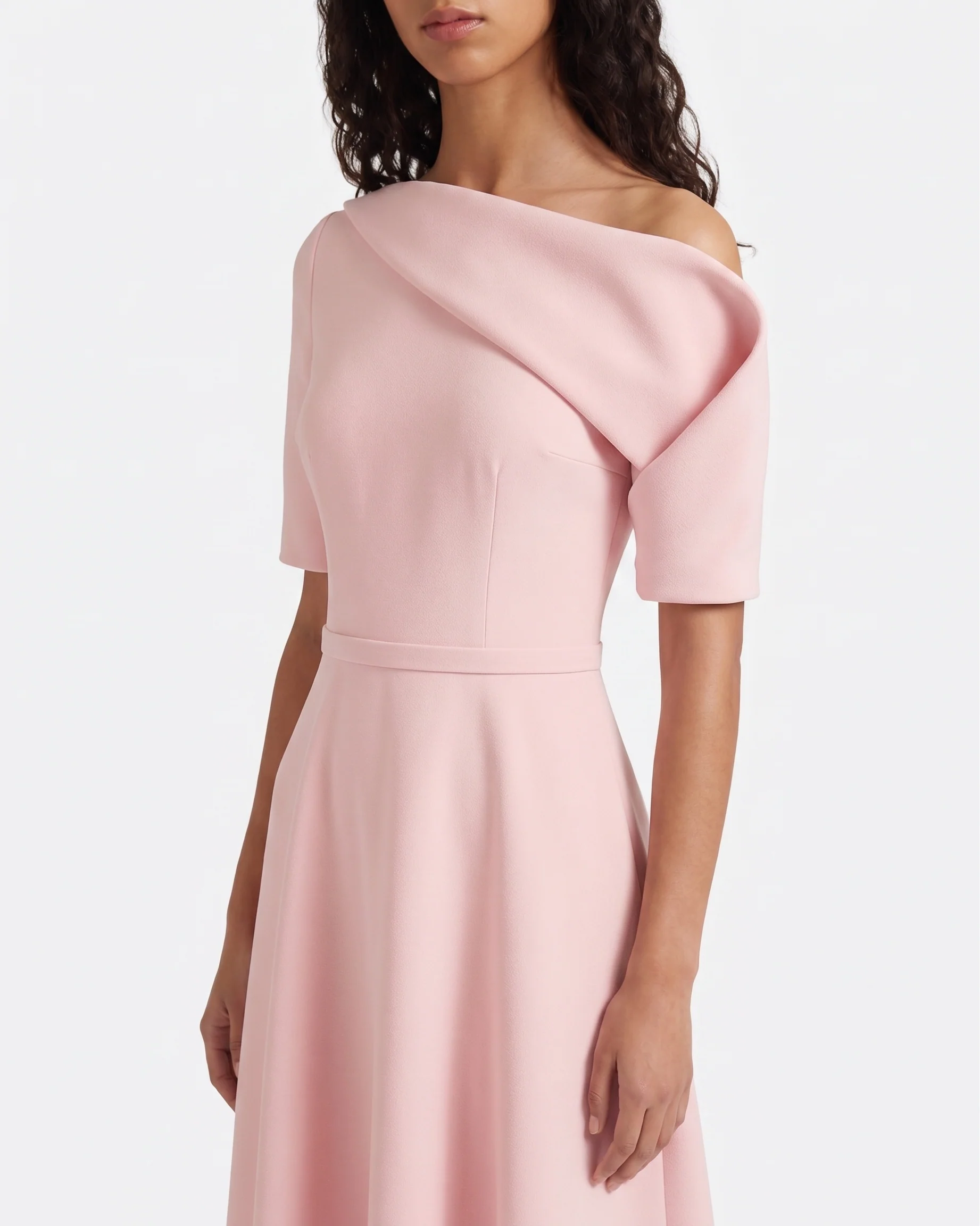 Melinda Midi Dress in Lychee - Image 3