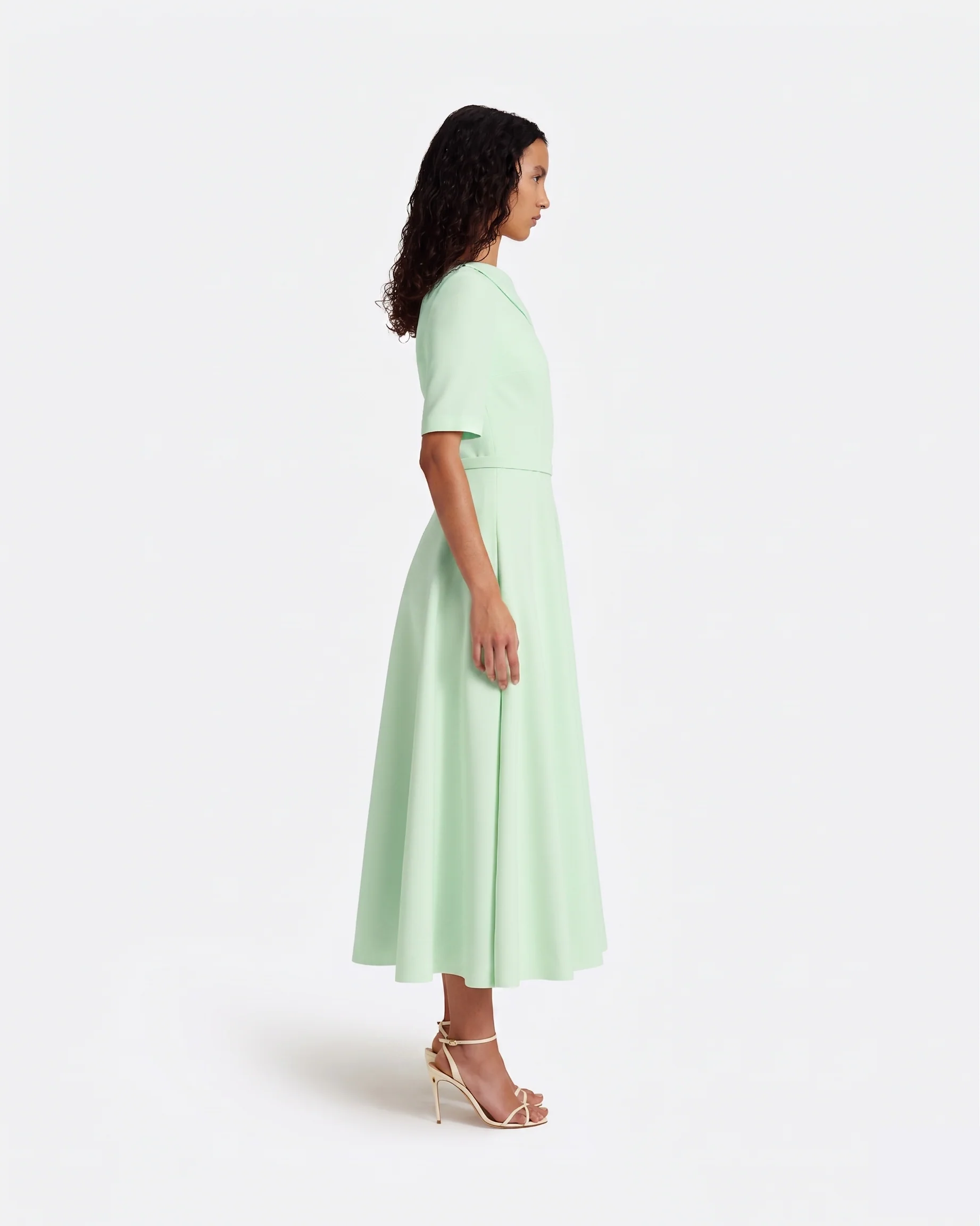 Melinda Midi Dress in Sea Glass - Image 14