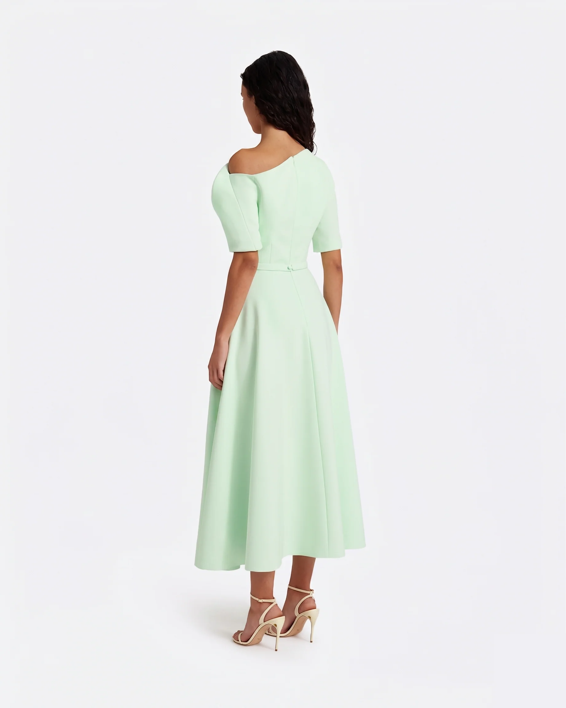 Melinda Midi Dress in Sea Glass - Image 2