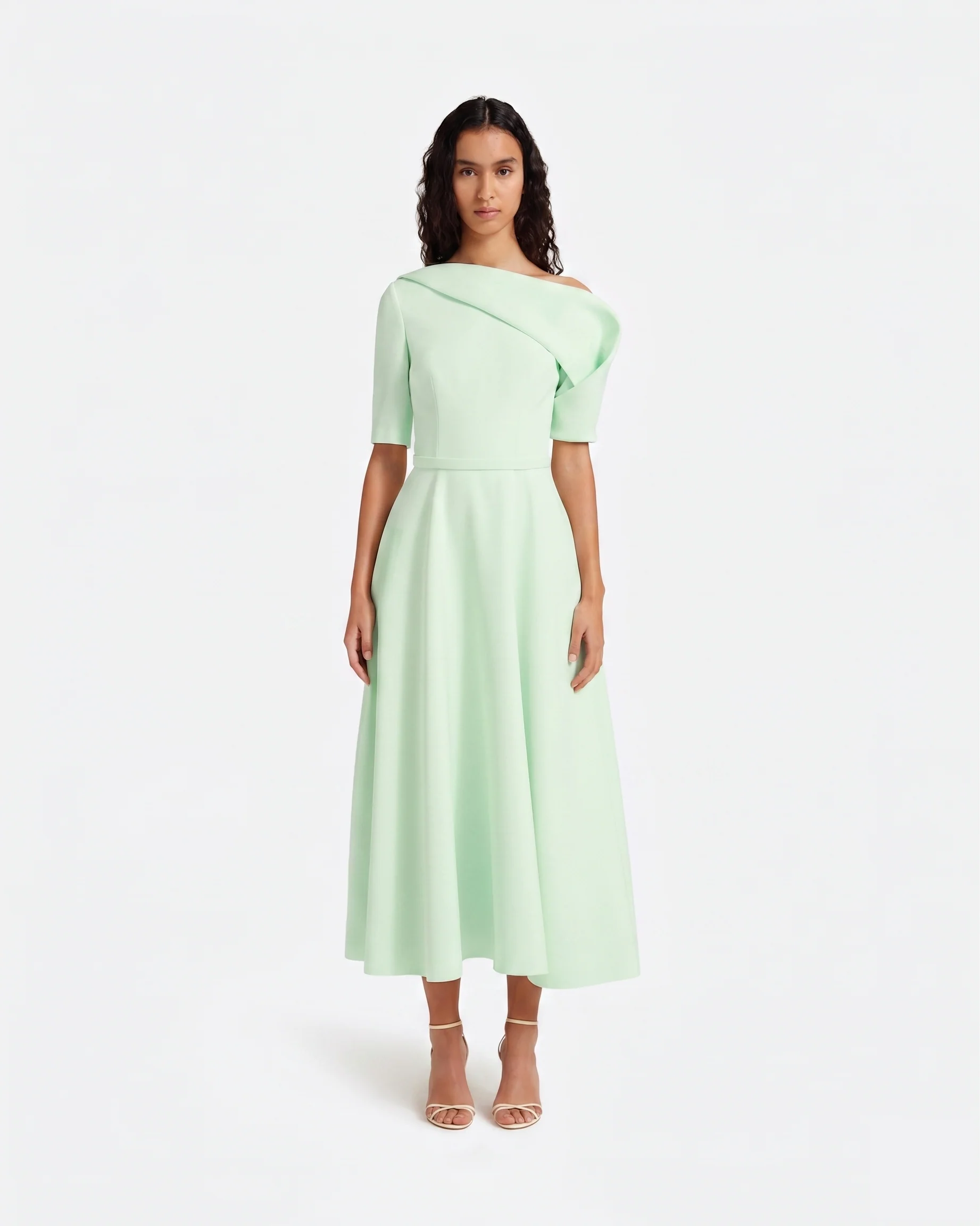 Melinda Midi Dress in Sea Glass - Image 6