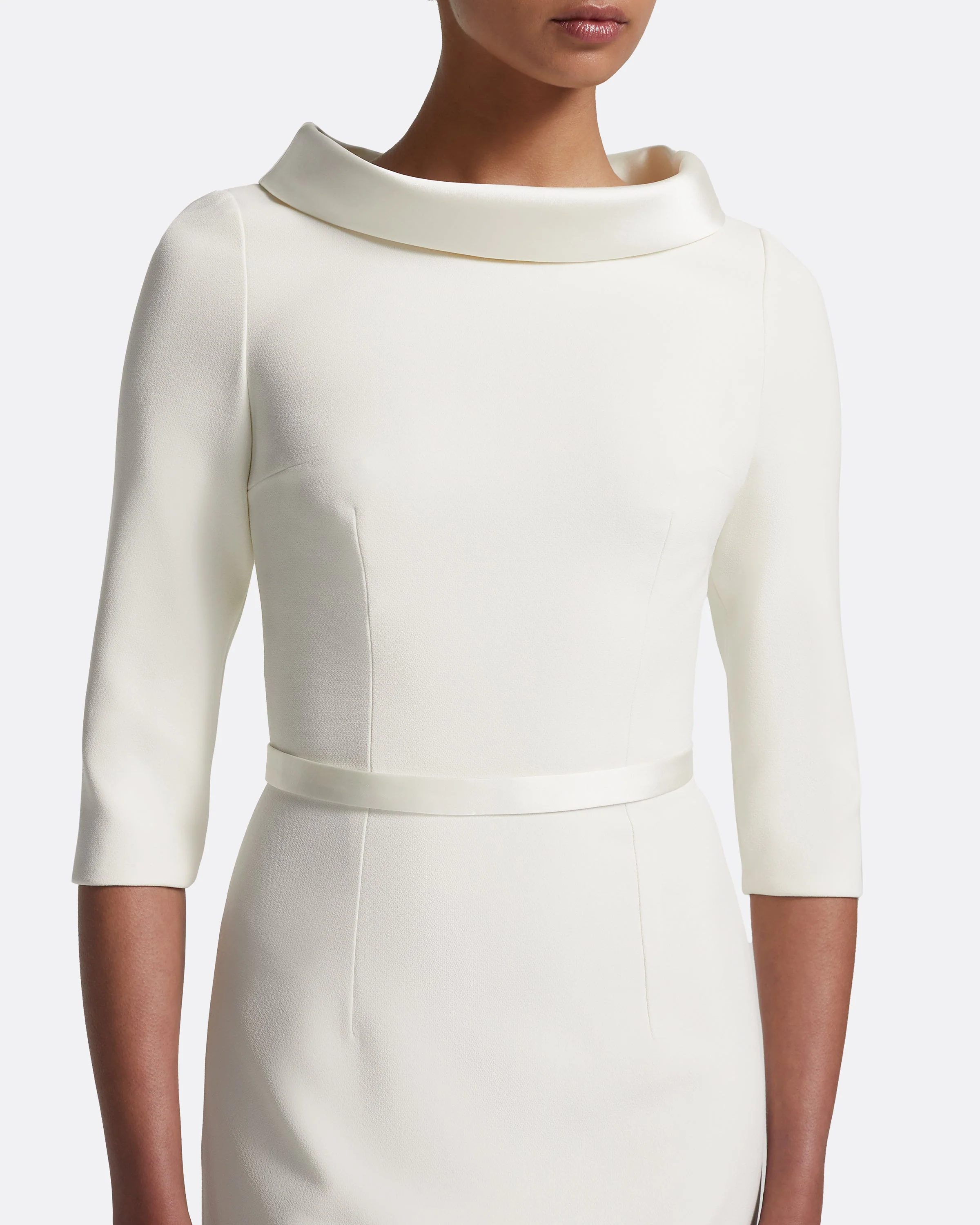 Meryl Midi Dress in Ivory - Image 10