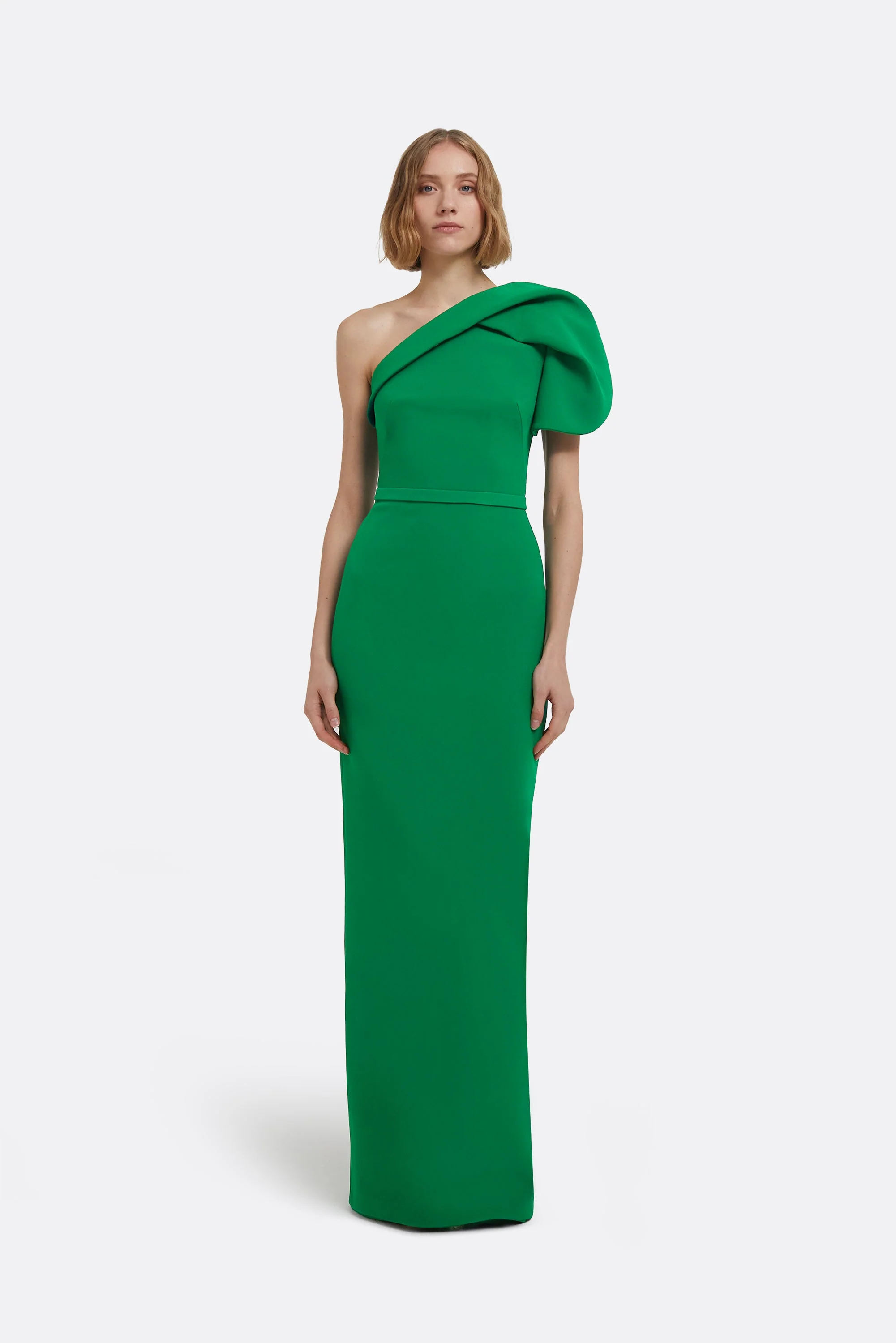 Millie Long Dress in Jewel Green - Image 11