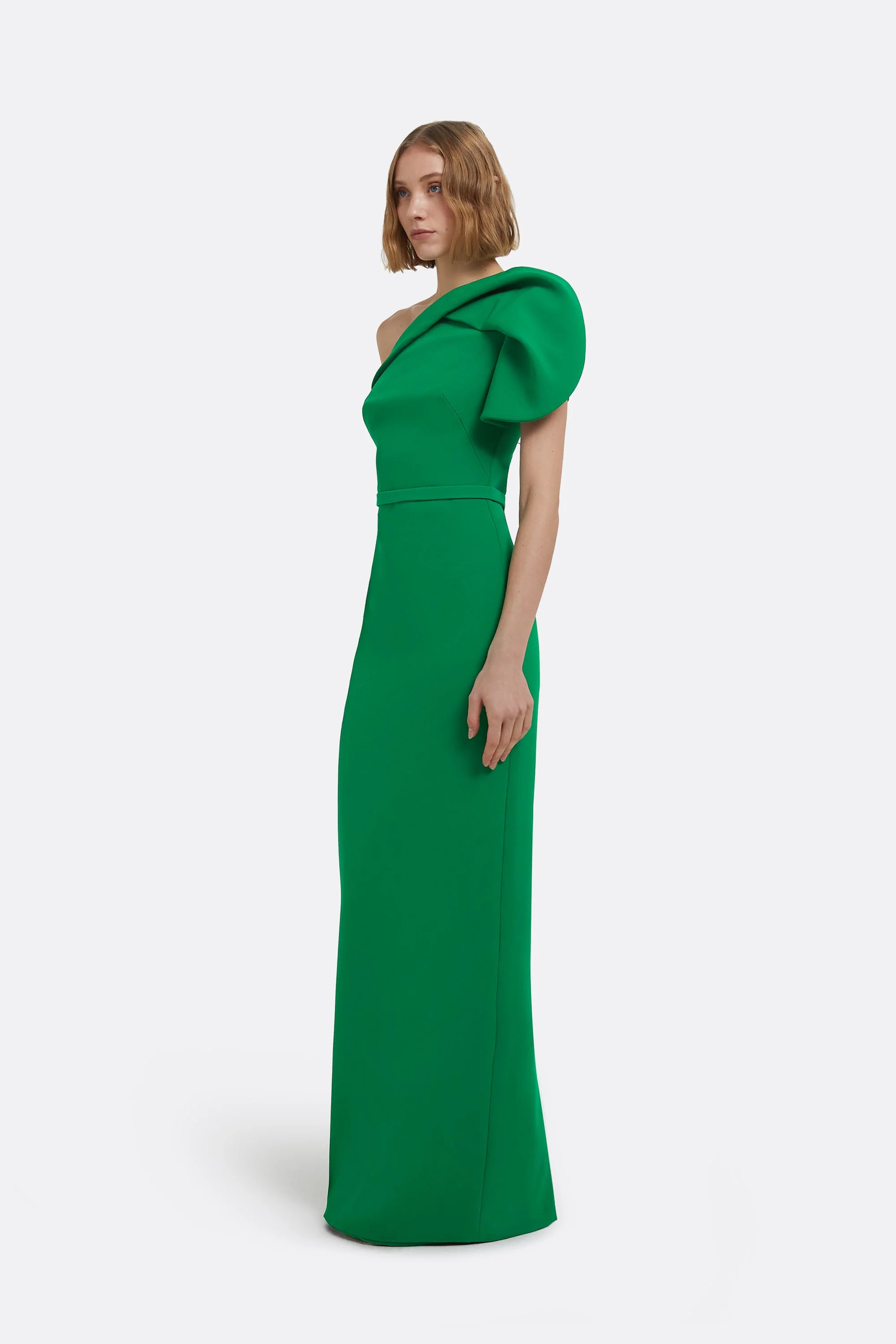 Millie Long Dress in Jewel Green - Image 14