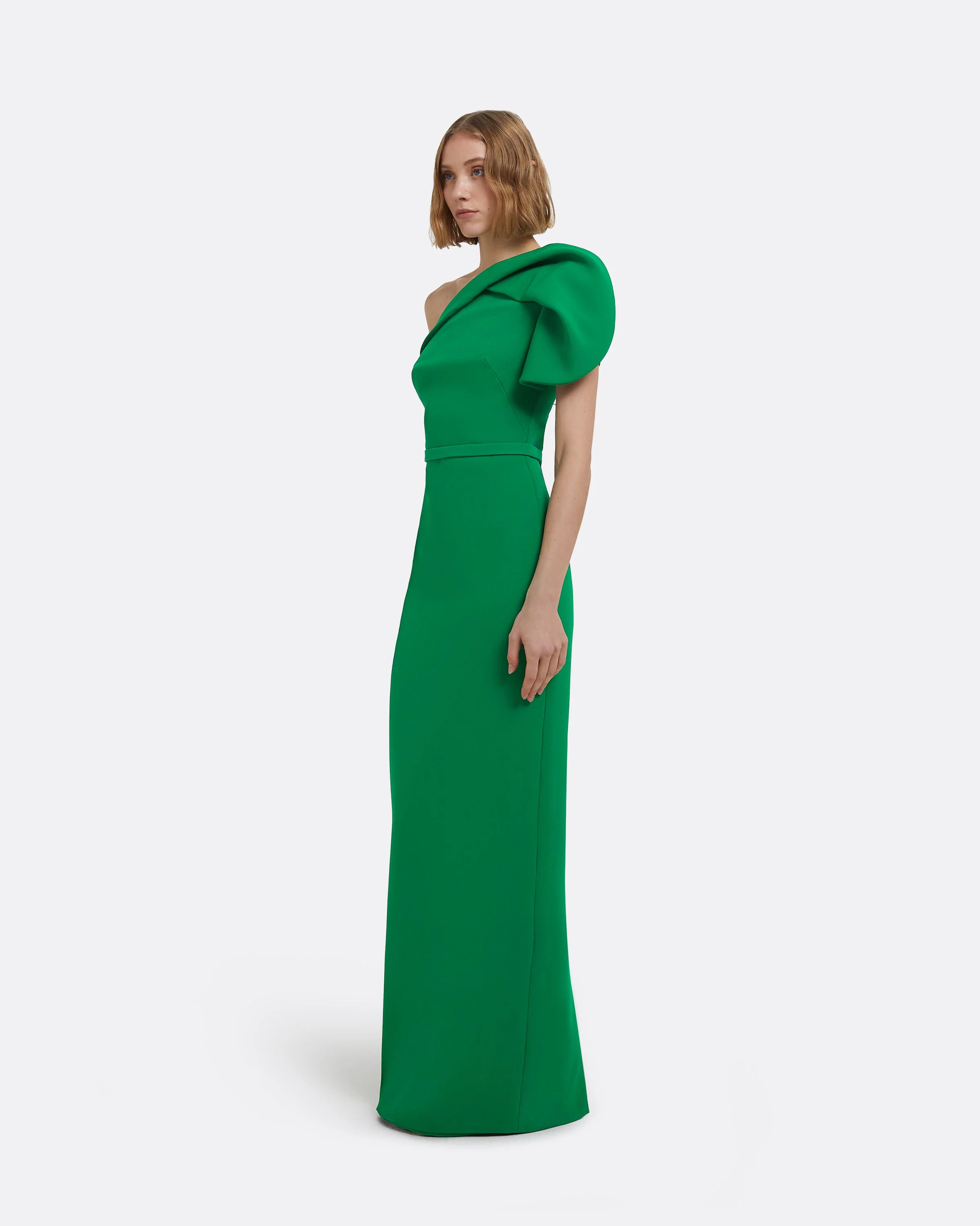 Millie Long Dress in Jewel Green - Image 4