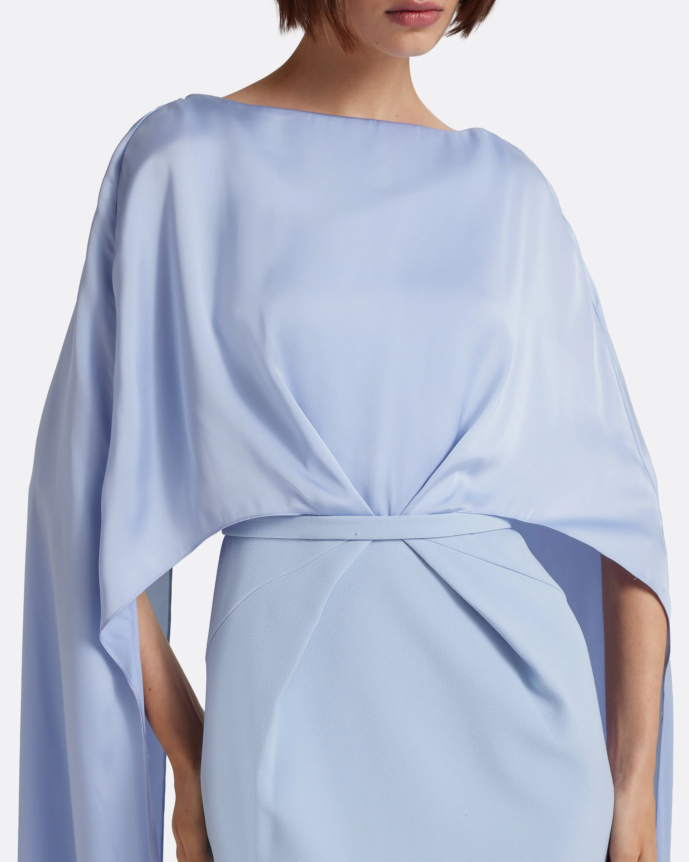 Mirabella Long Dress in Soft Sky - Image 3