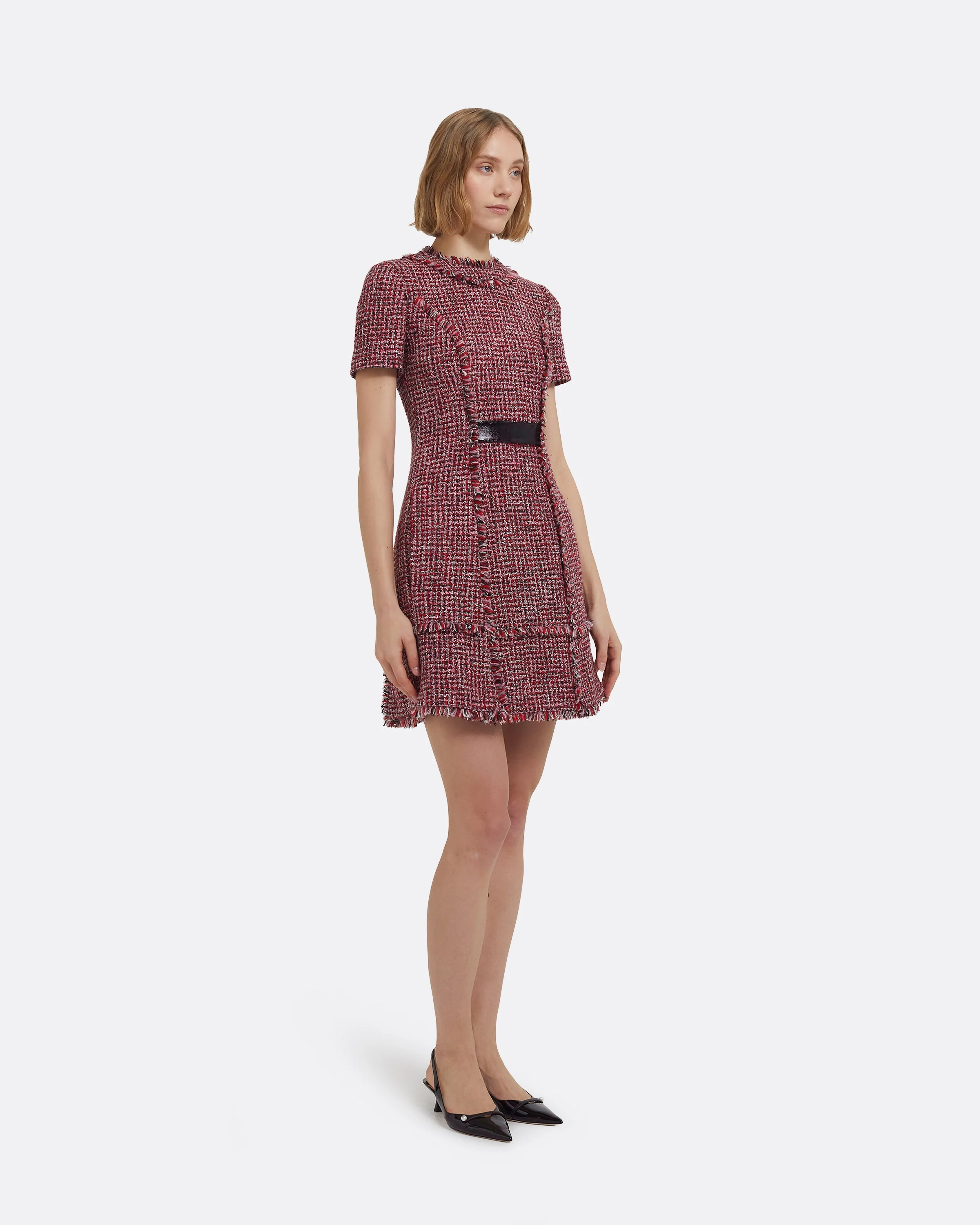 Misa Short Dress in Multi-Pinks - Image 4