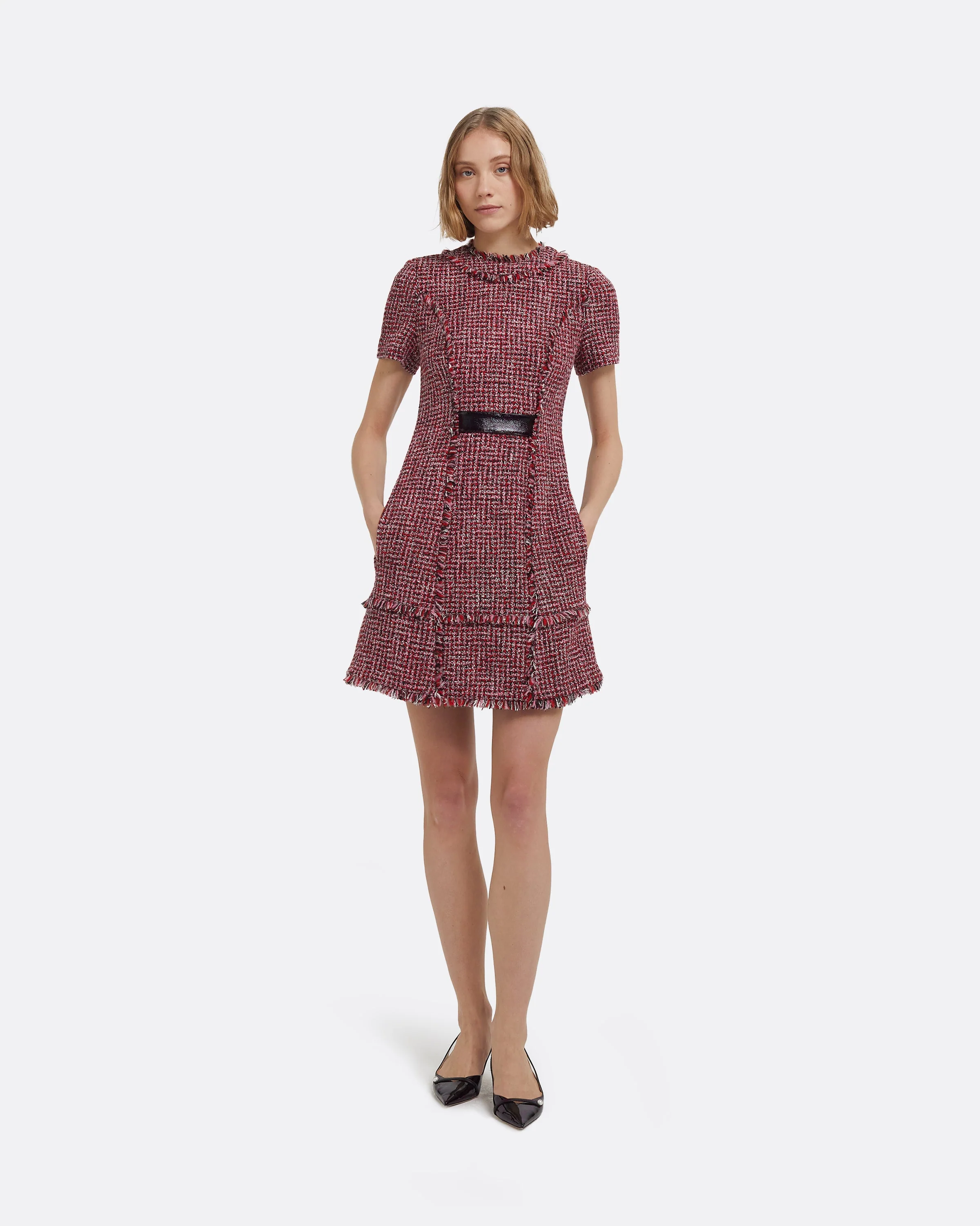 Misa Short Dress in Multi-Pinks - Image 6