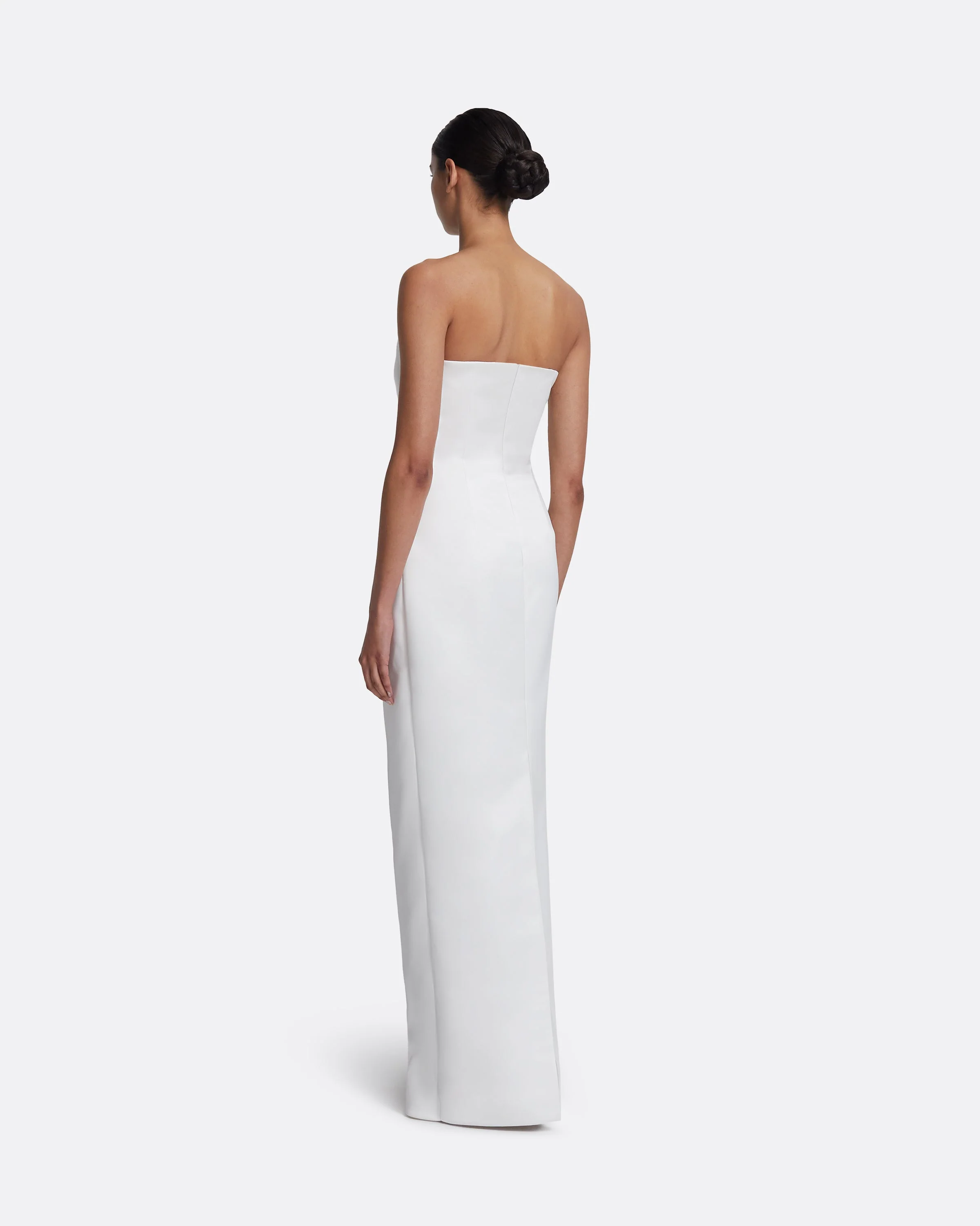 Misaki Long Dress in Porcelain - Image 2