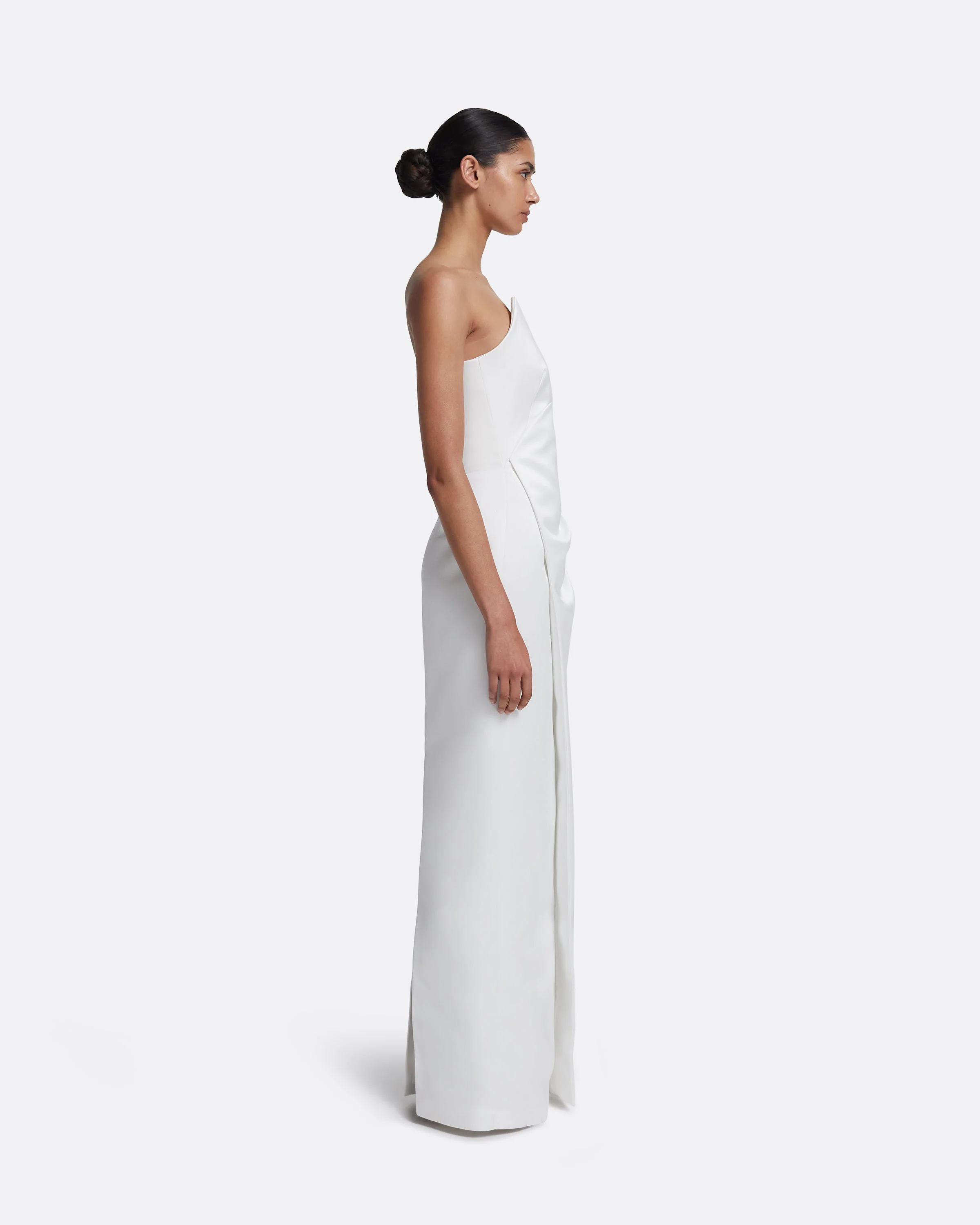 Misaki Long Dress in Porcelain - Image 4