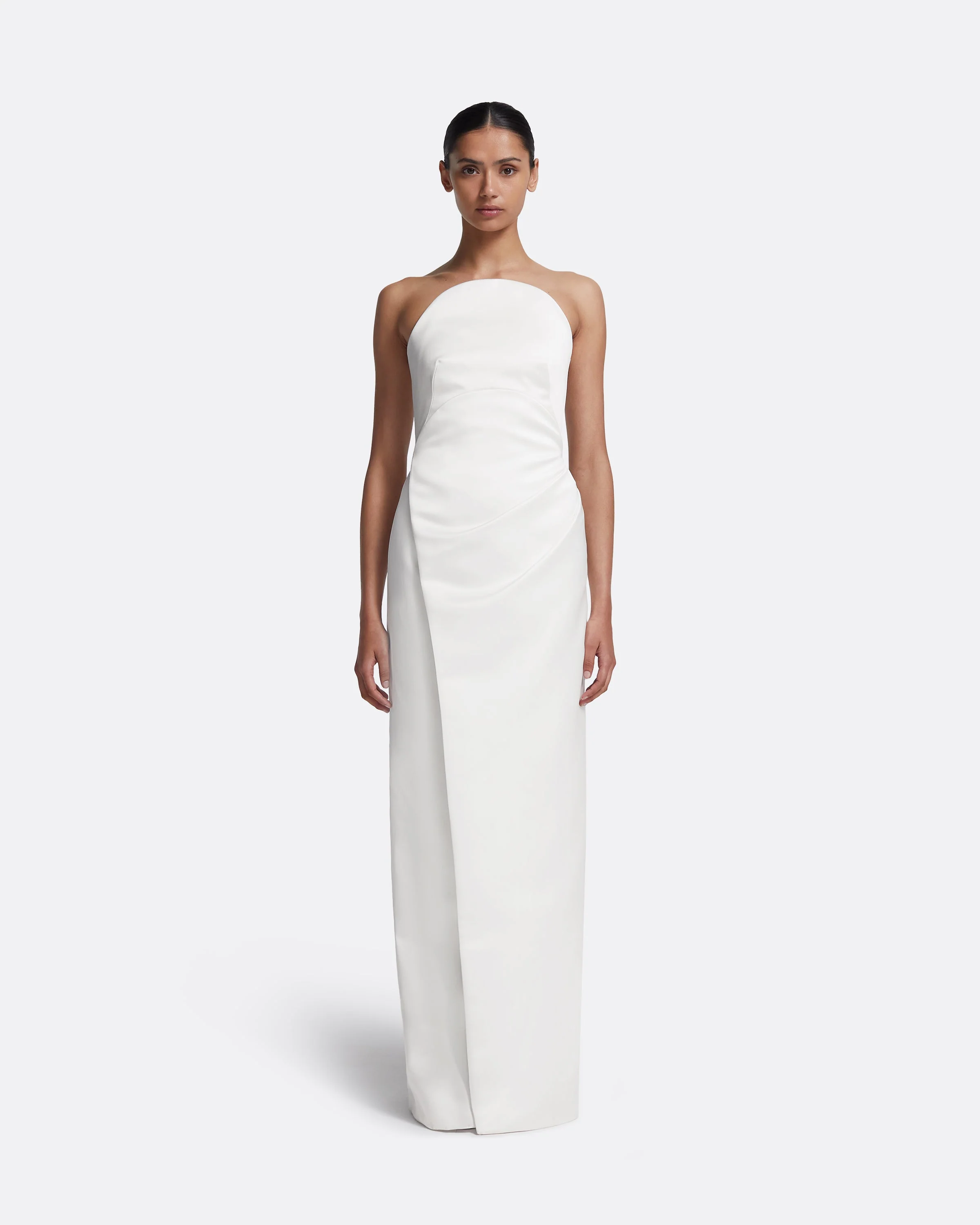 Misaki Long Dress in Porcelain - Image 8