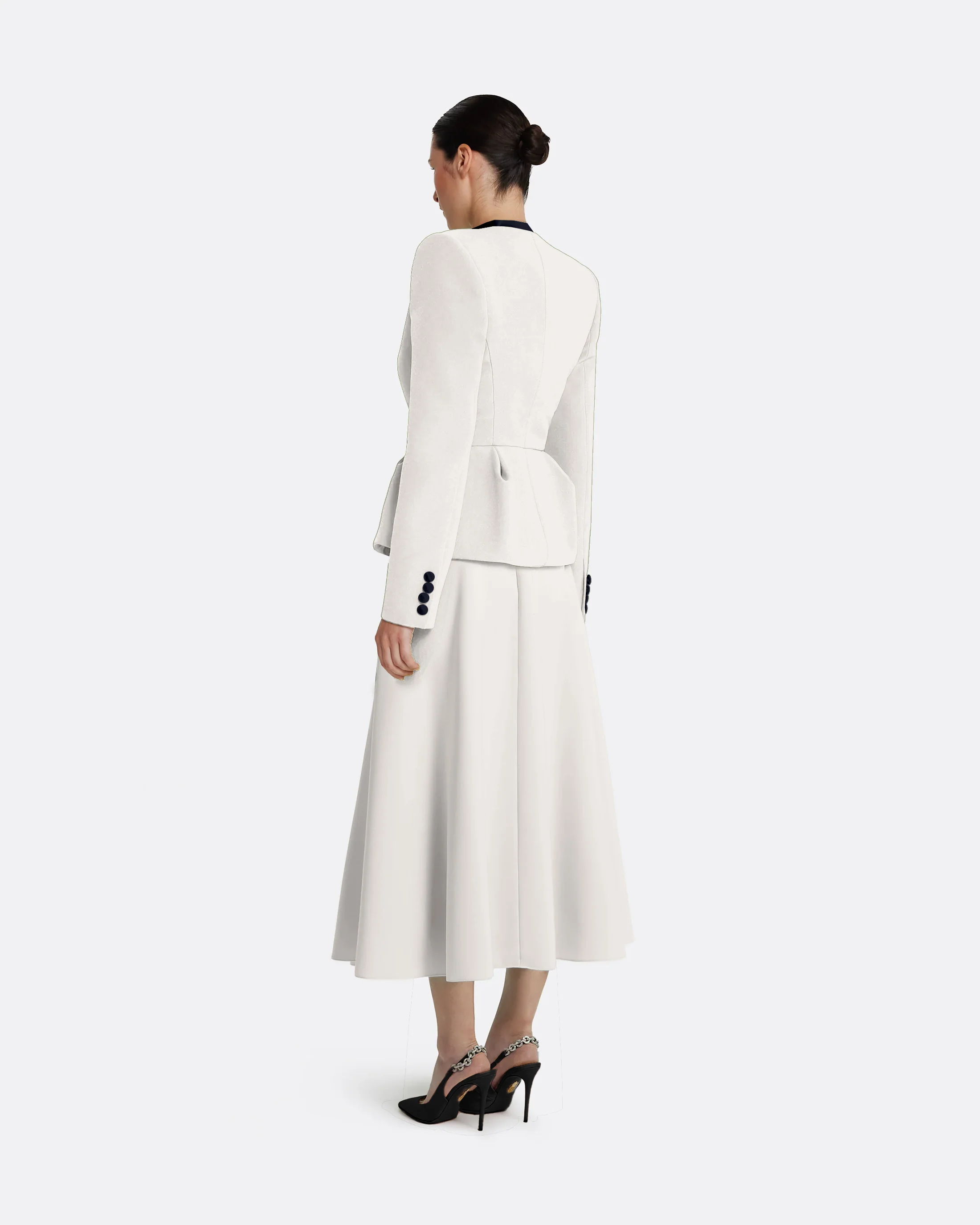 Miwa Skirt in Ivory - Image 8