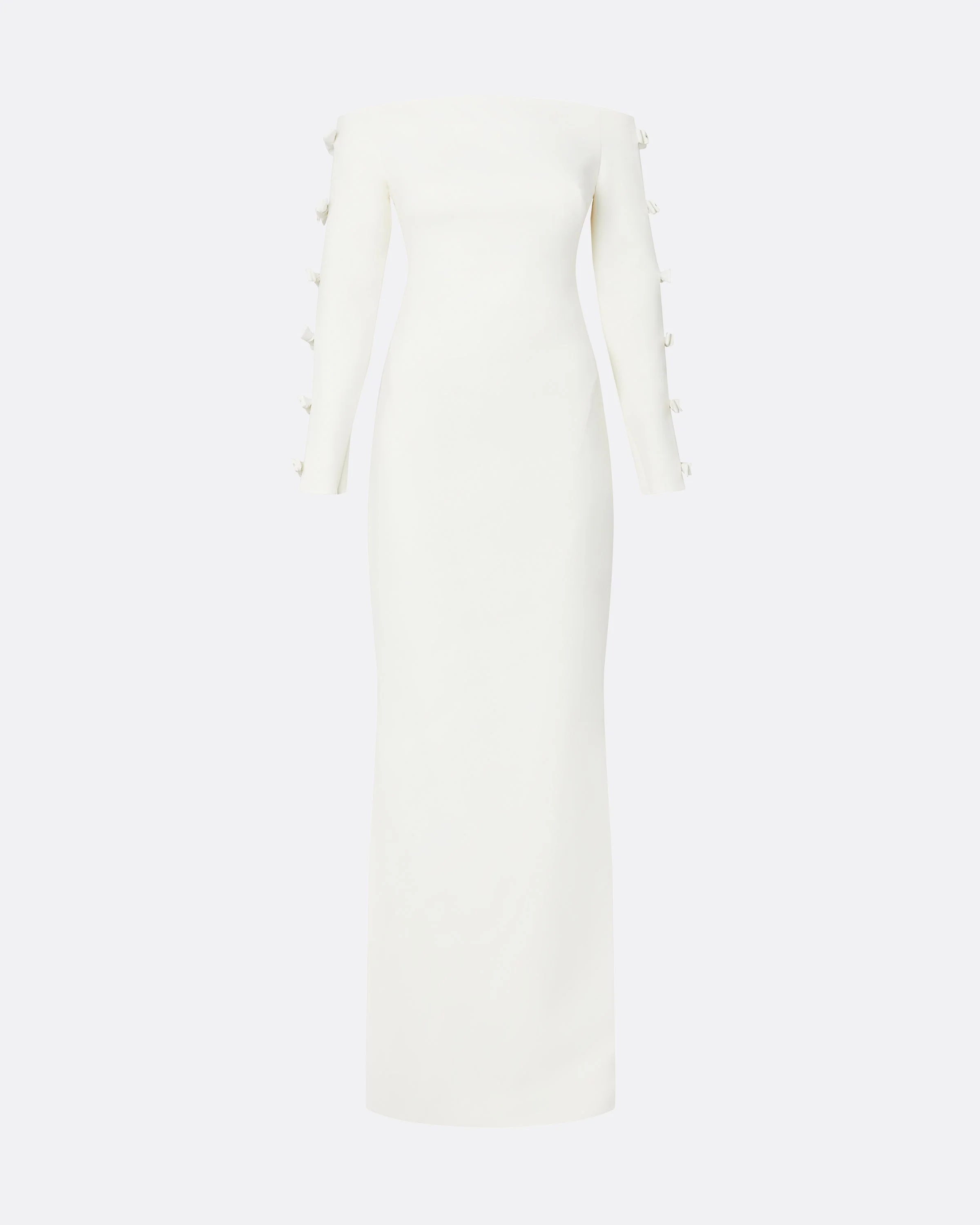 Morag Ivory Long Dress - Image 12