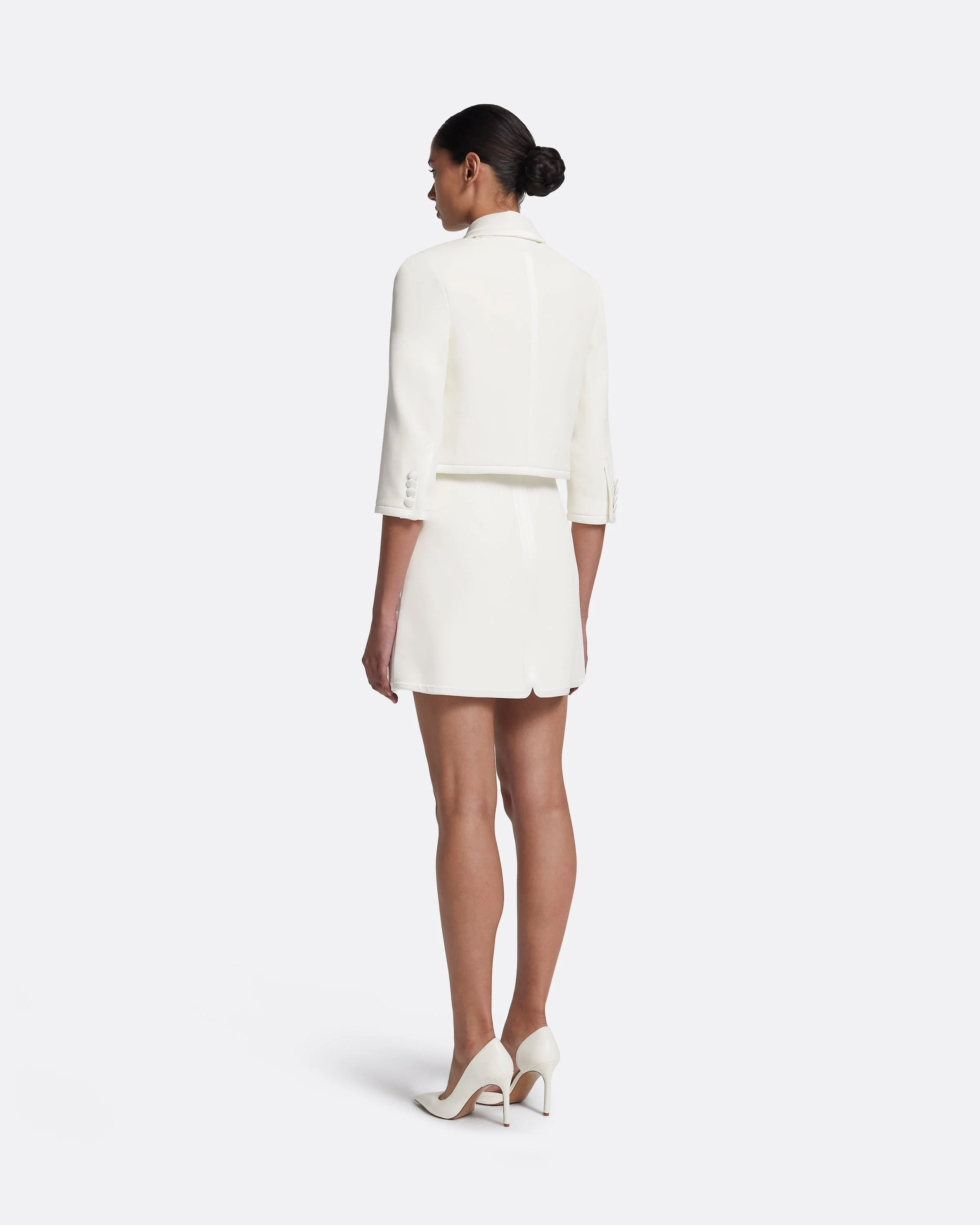 Niina Jacket in Ivory with Crystal - Image 3