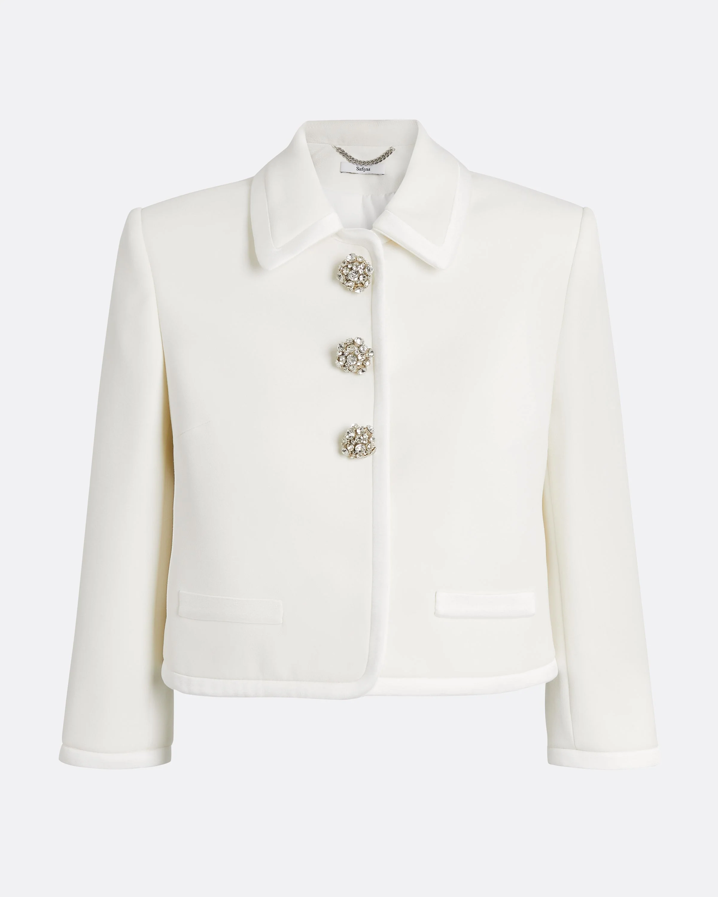 Niina Jacket in Ivory with Crystal - Image 6