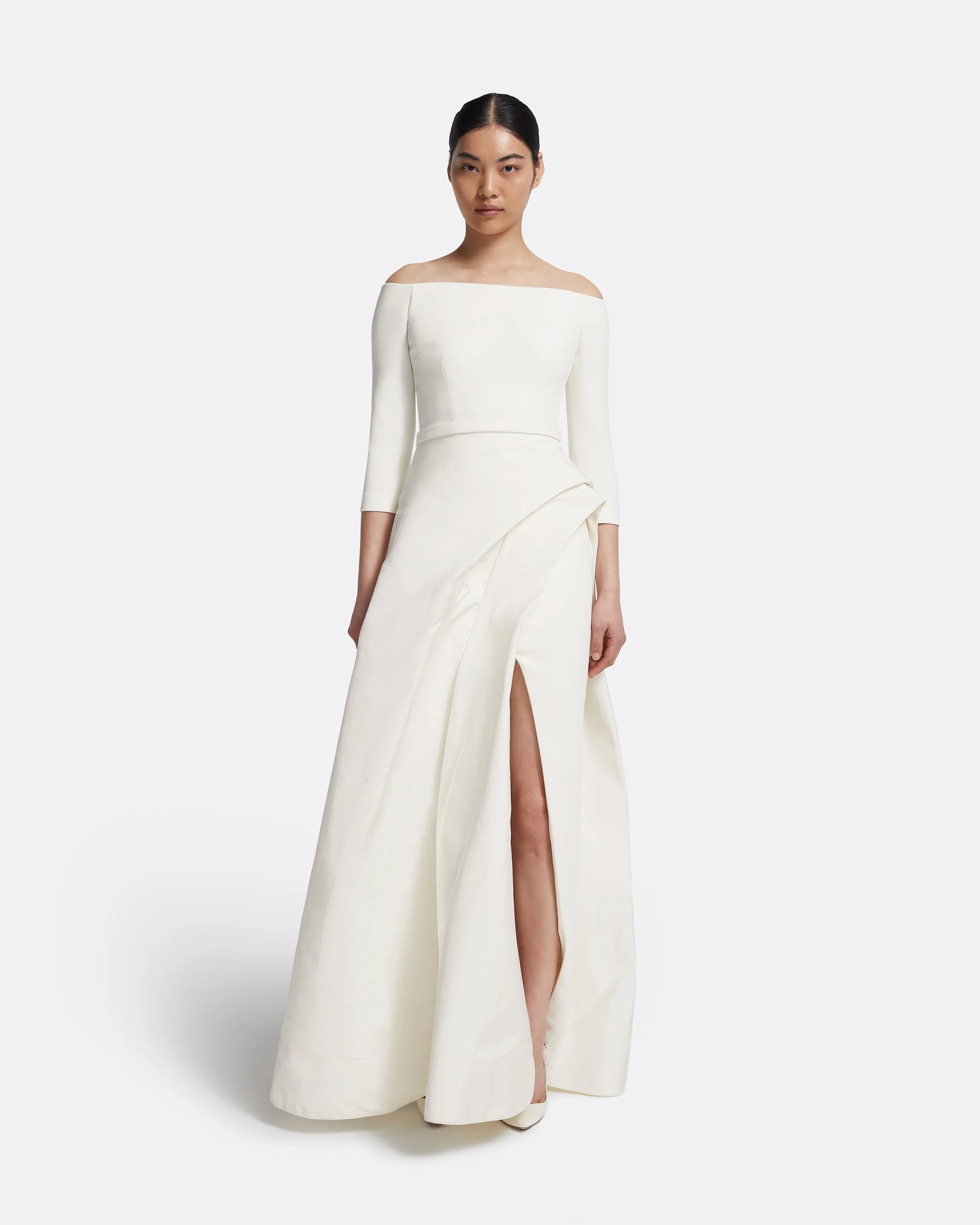 Nila Long Dress in Ivory - Image 6