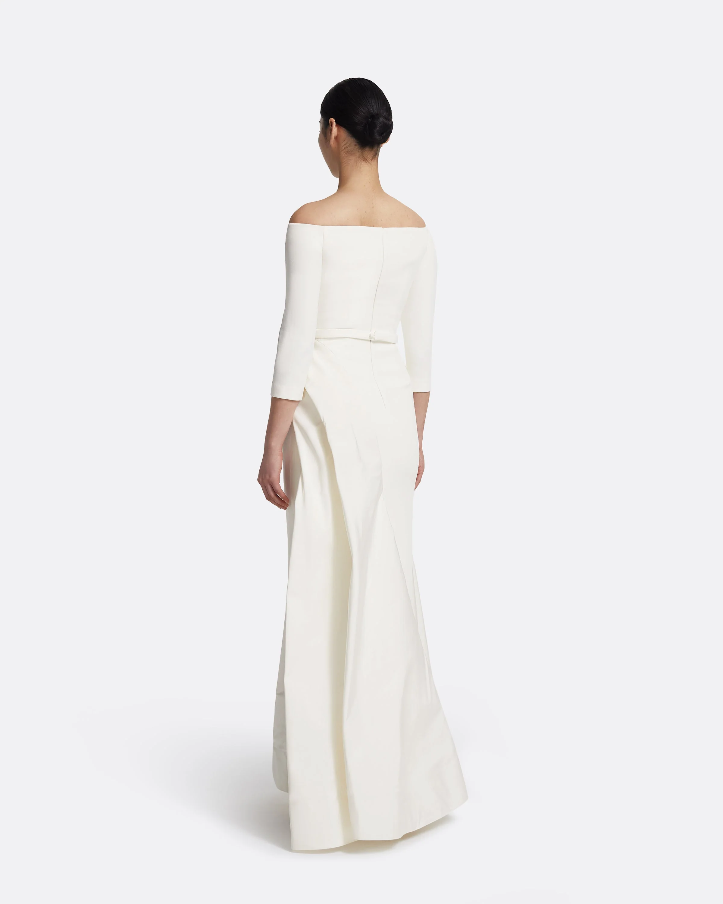 Nila Long Dress in Ivory - Image 7