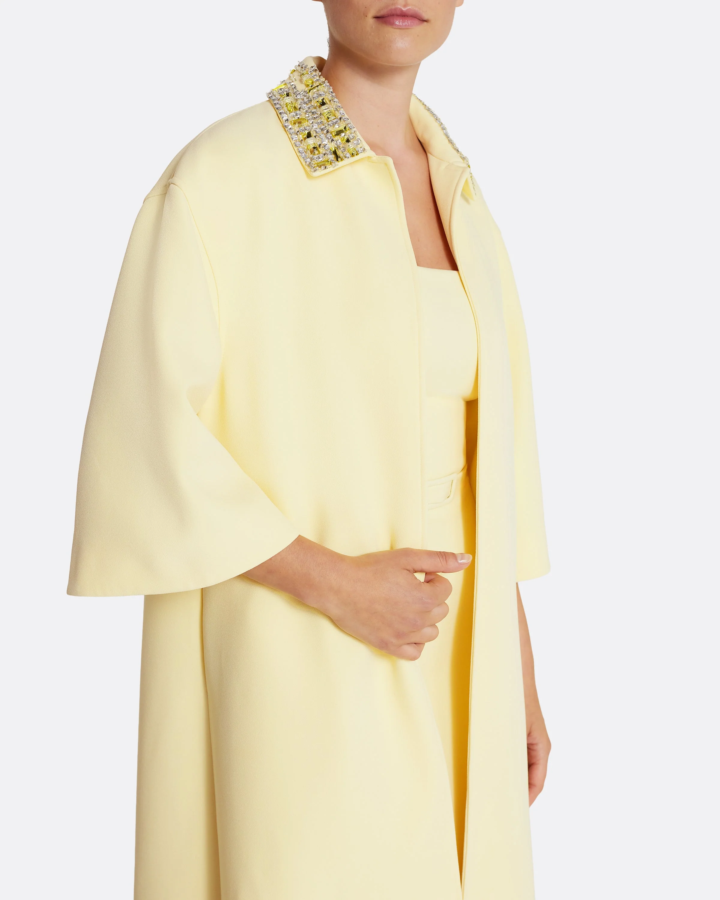 Ninetta Jacket in Pale Yellow with Gold - Image 8