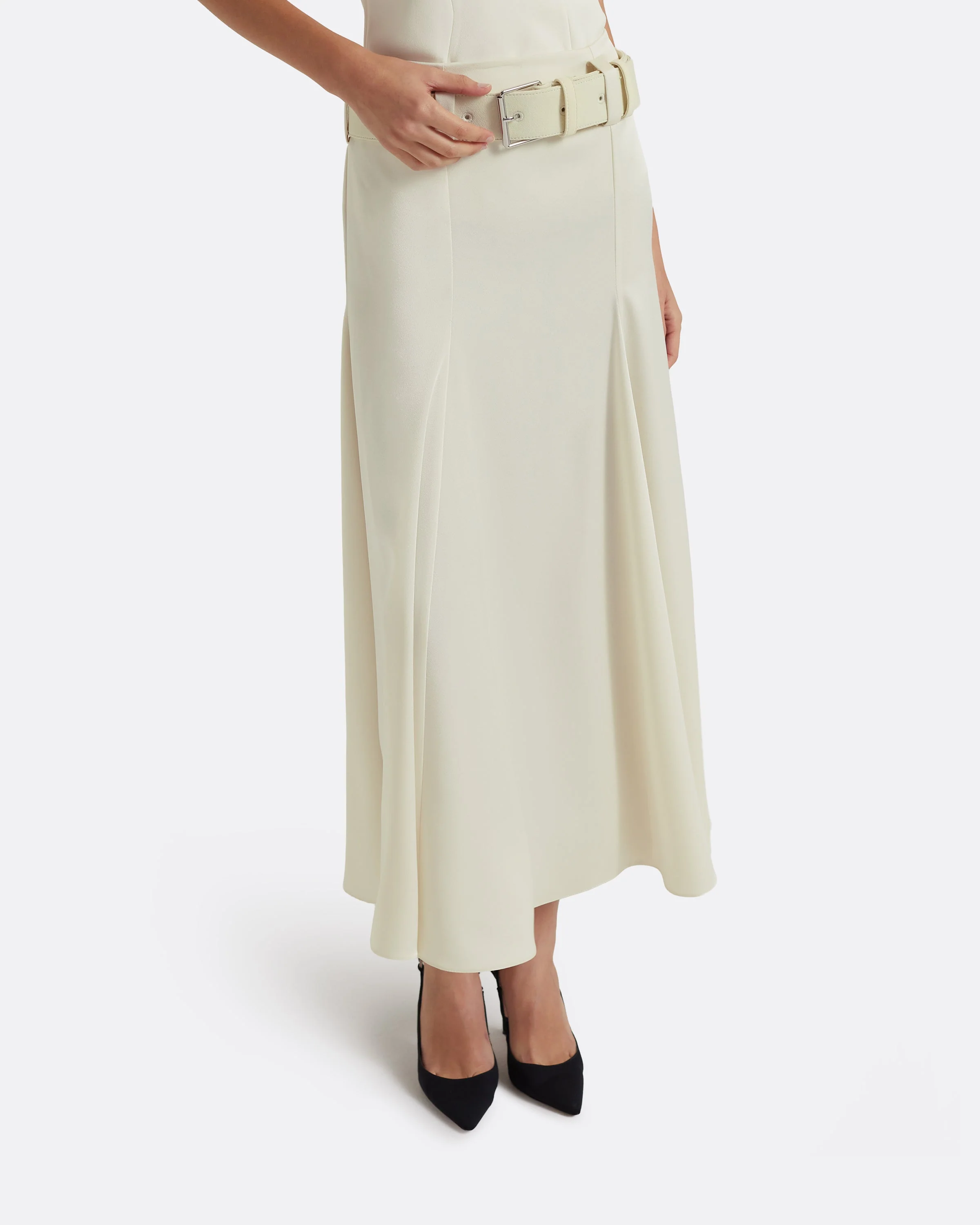 Nuala Skirt in Sorbet with Sorbet Belt - Image 3