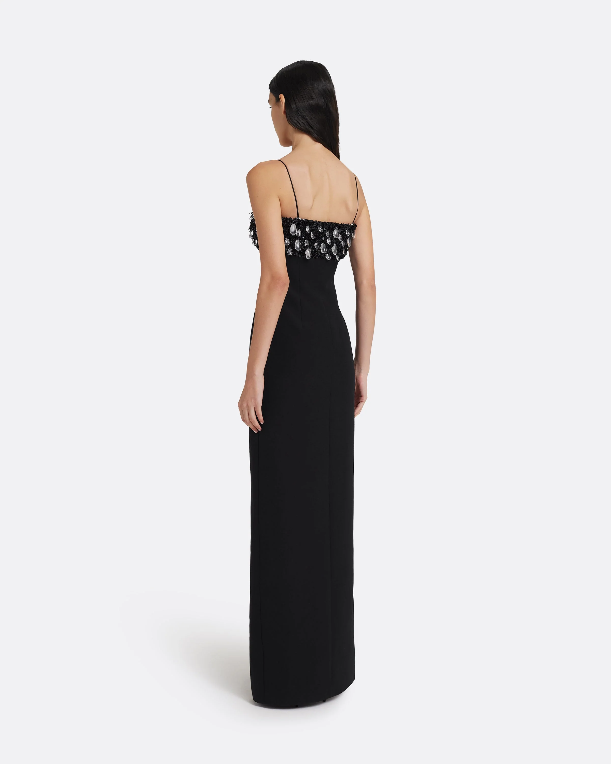 Nyra Long Dress in Black - Image 2