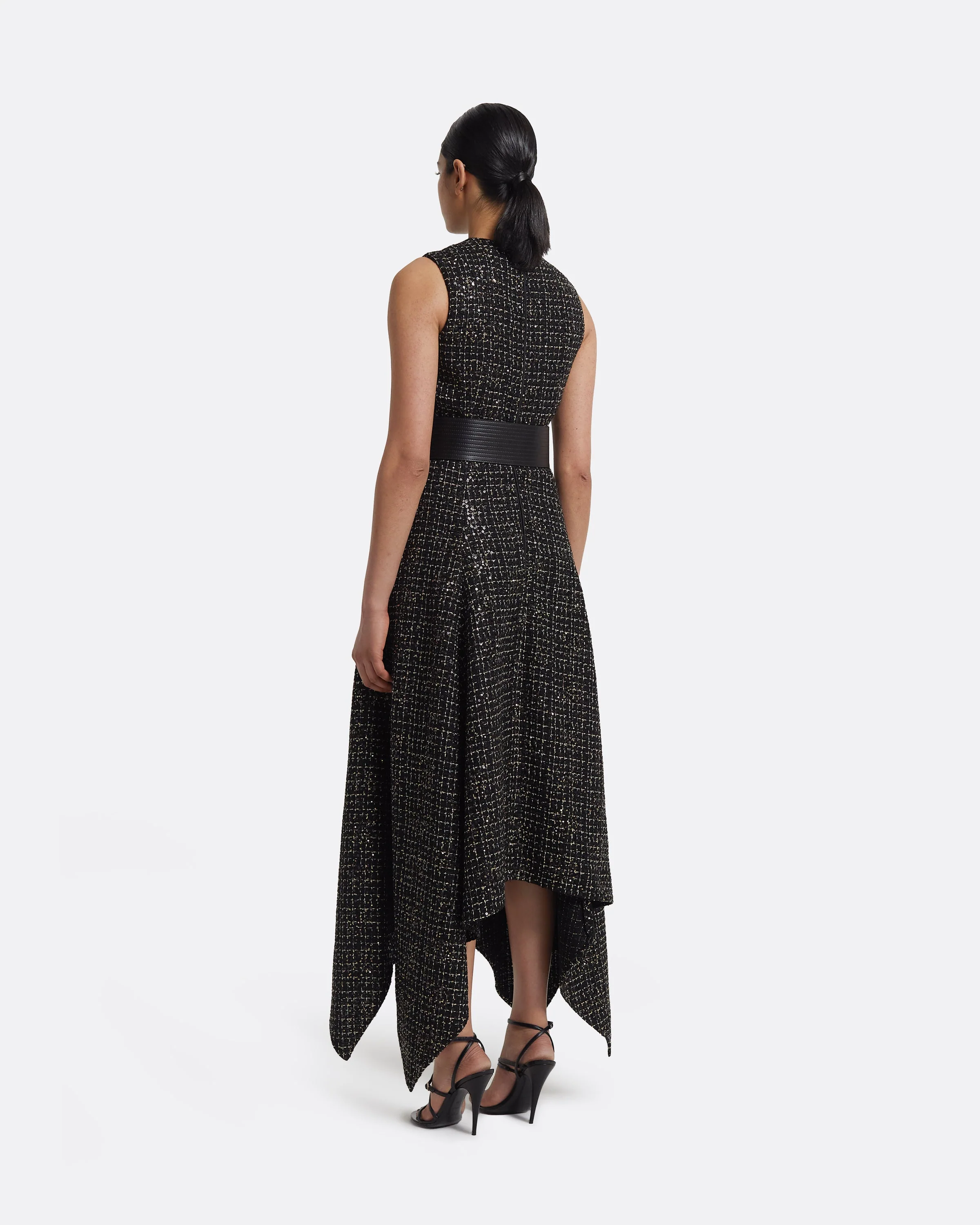 Okimi Dress in Black & Gold - Image 7