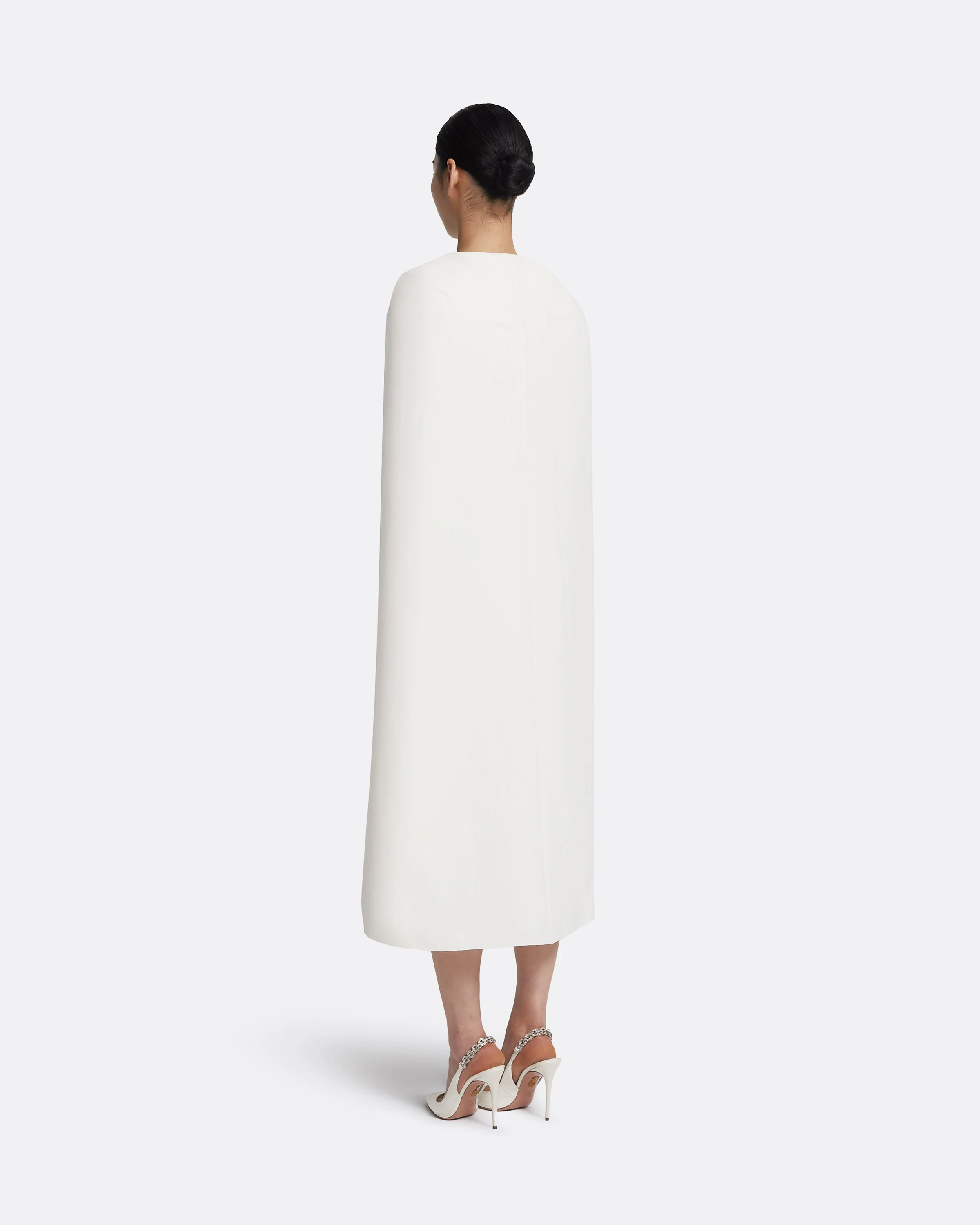 Oria Midi Dress in Ivory - Image 2
