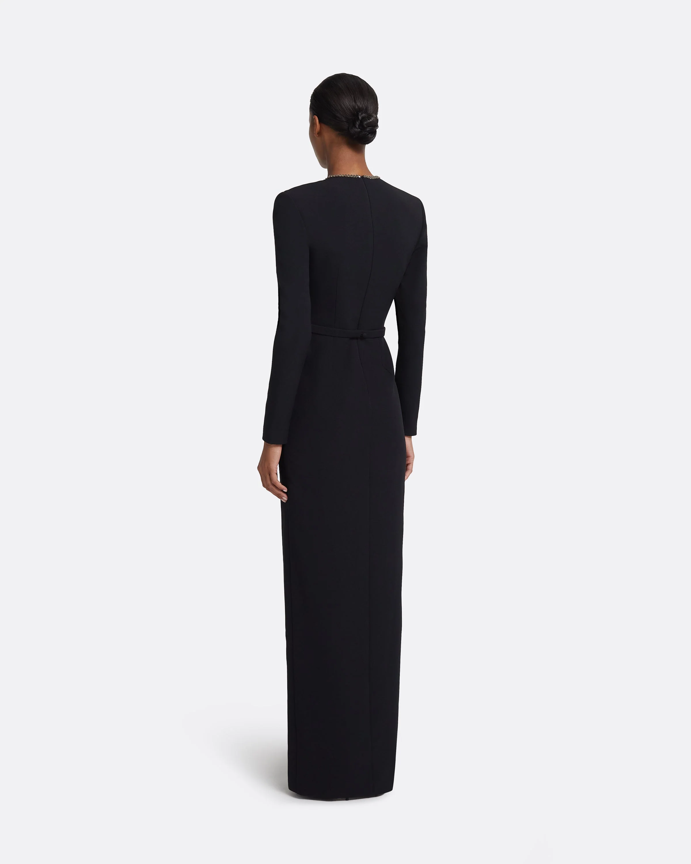 Ottavia Black Long Dress - Image 2