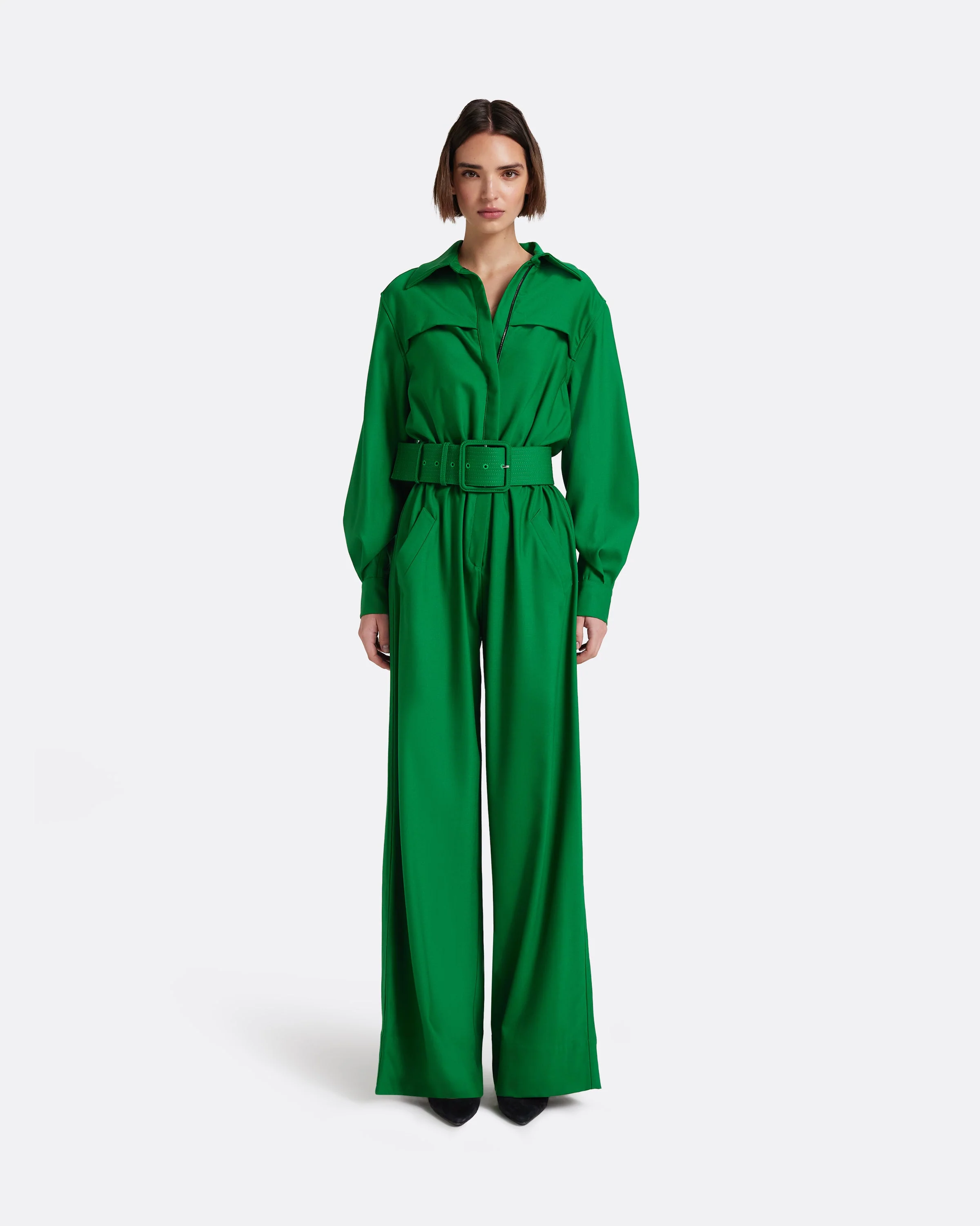 Ottilie Jumpsuit in Blade Green