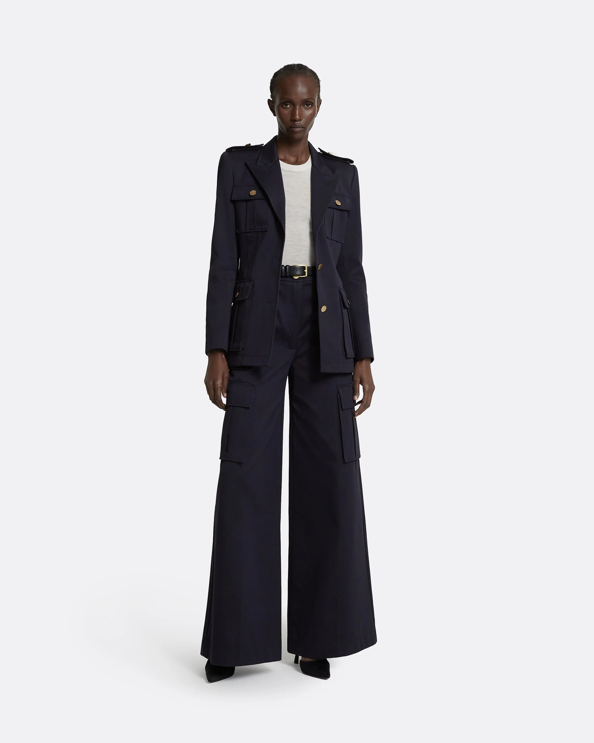 Paola Midnight Navy Trousers - Image 6