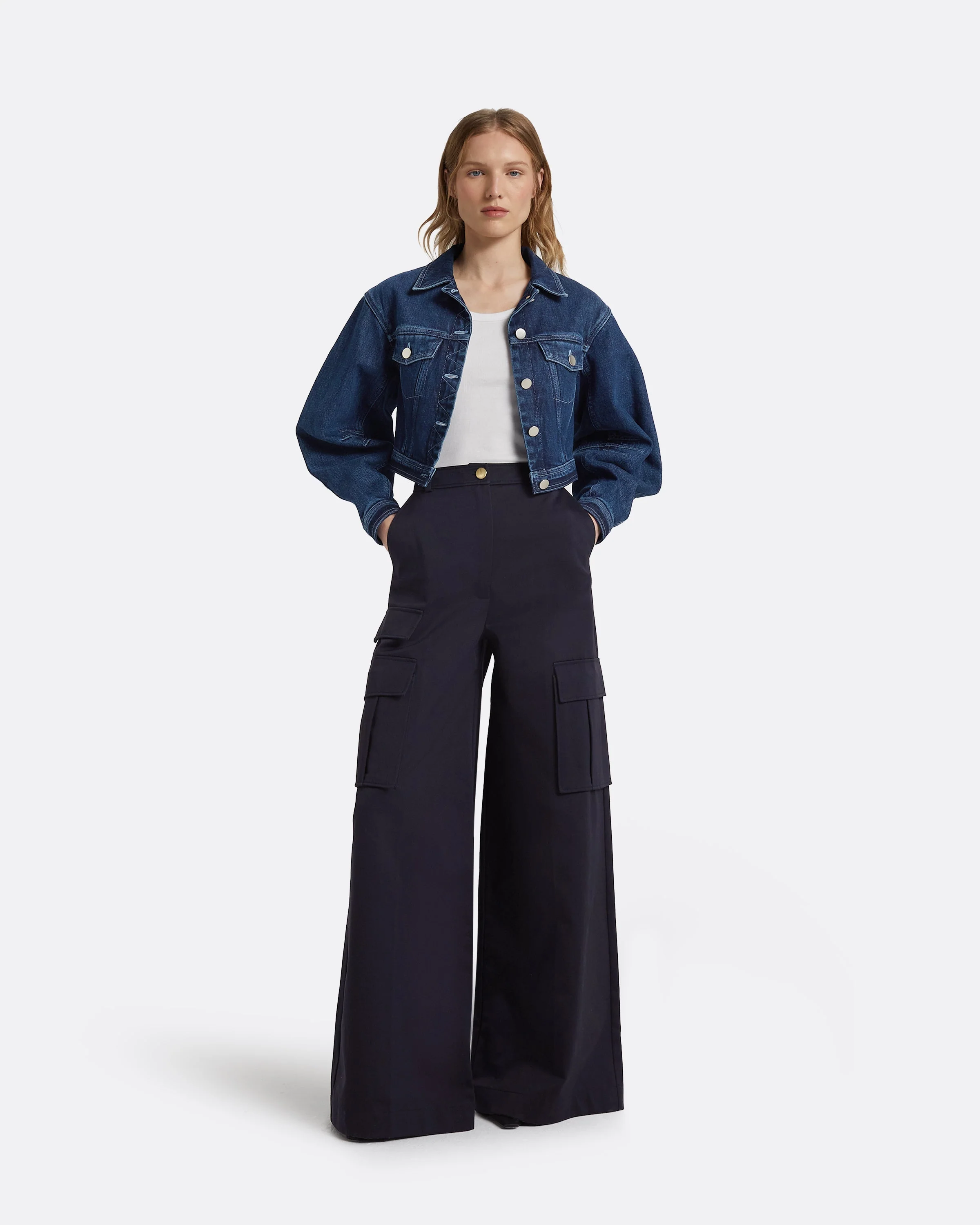 Paola Midnight Navy Trousers - Image 9