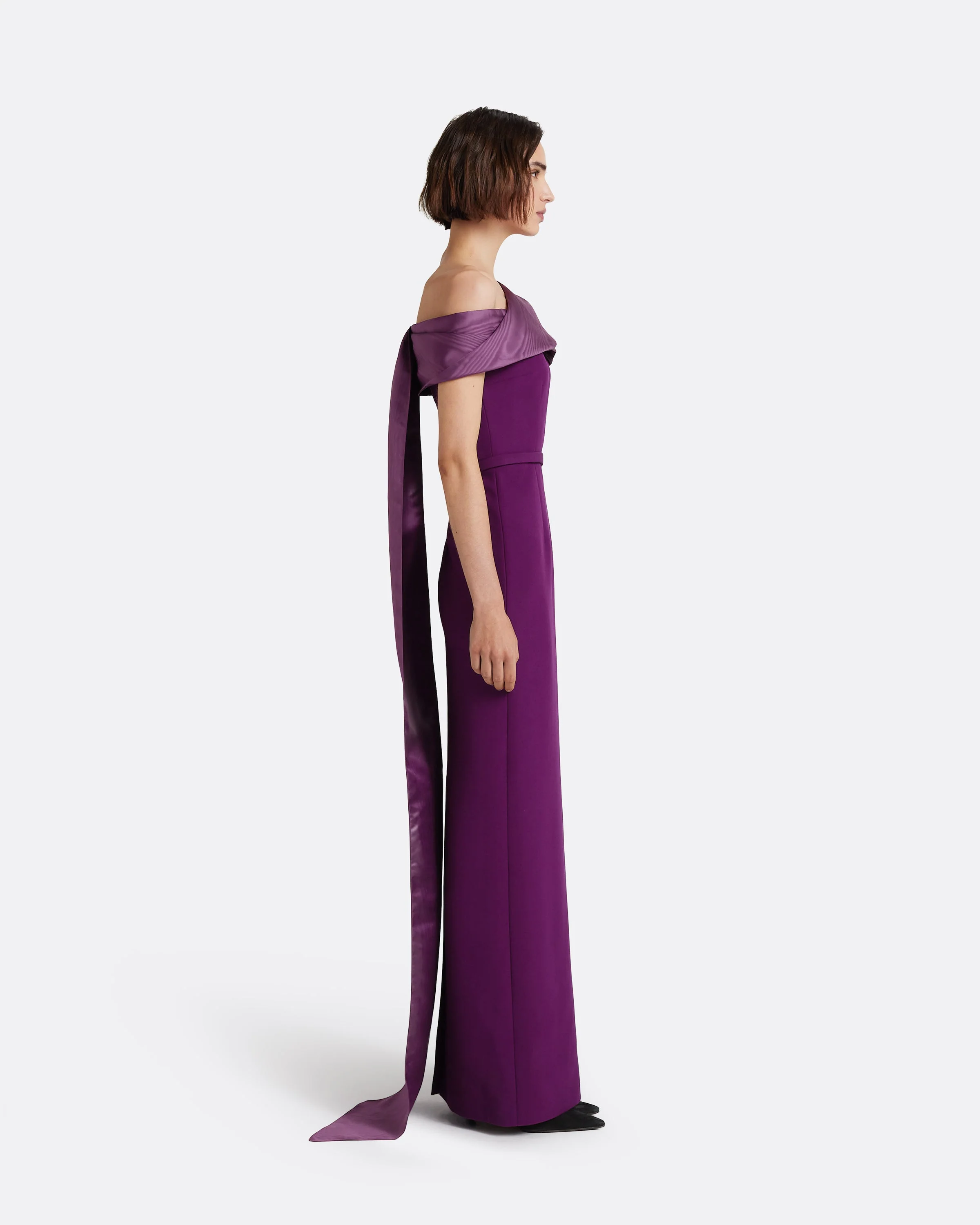 Phira Long Dress in Currant - Image 4